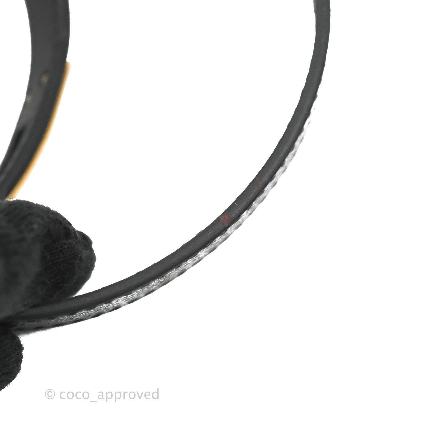 Hermès Kelly Double Tour Bracelet Black Epsom Rose Gold Hardware