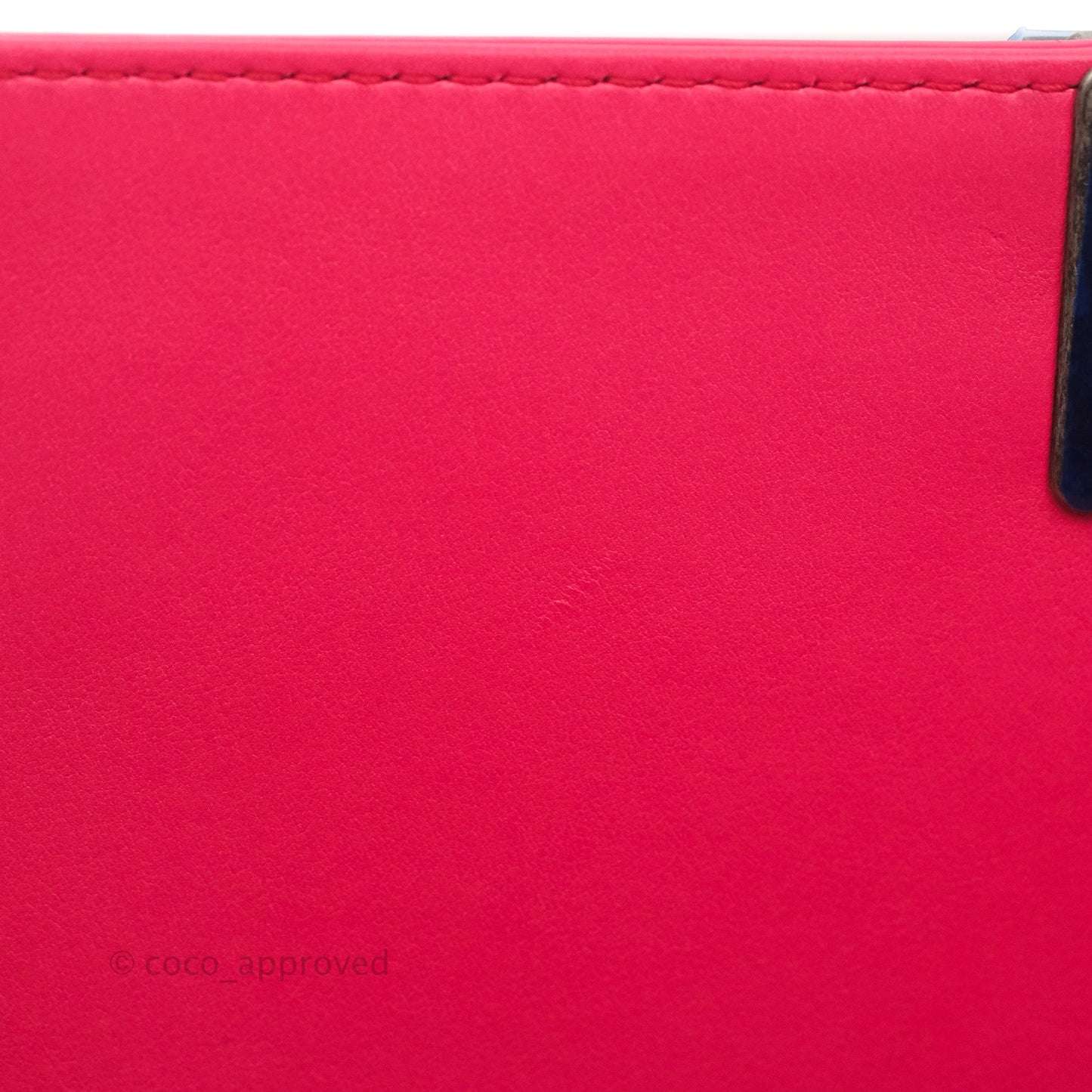 Chanel Quilted Medium Boy Bag Pink Patent Ruthenium Hardware