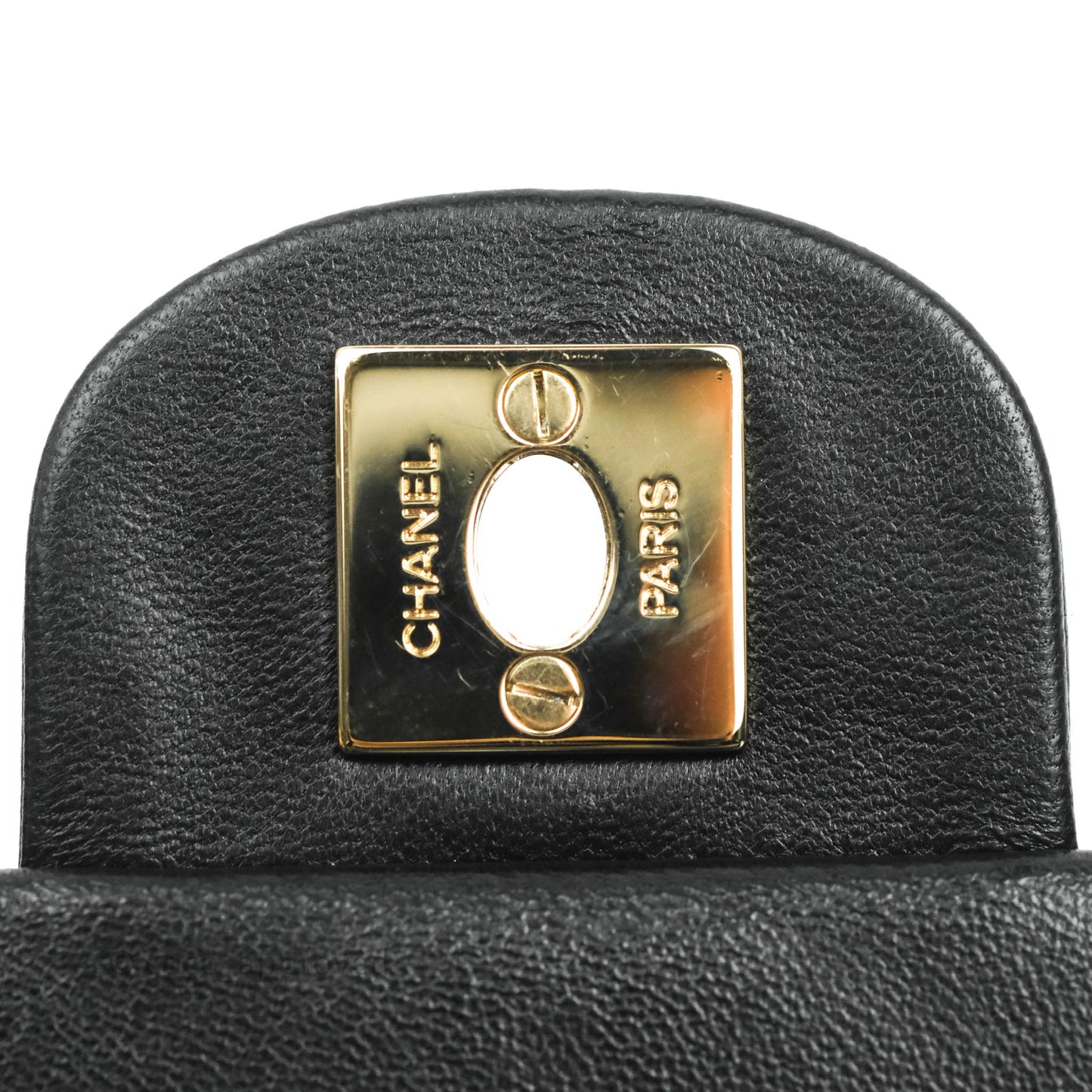 Chanel Quilted Small My Precious Flap Black Lambskin Gold Hardware