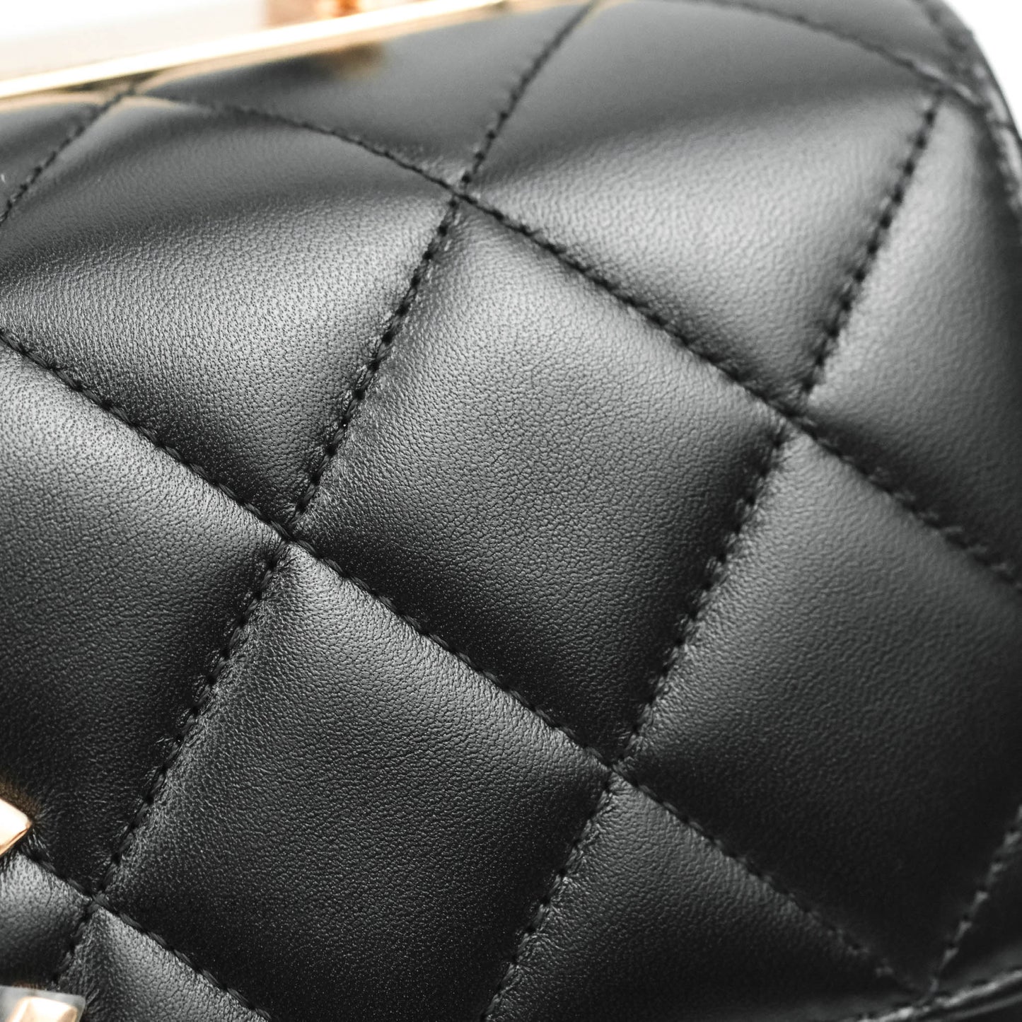 Chanel Trendy CC Small Black Lambskin Rose Gold Hardware