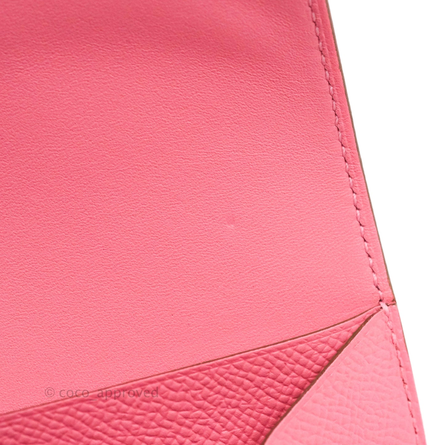 Hermès Constance Short Wallet Rose Azalee Epsom Silver Hardware