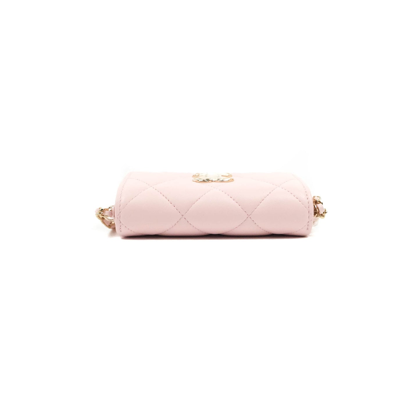 Chanel Mini Clutch With Chain Pink Lambskin Gold Hardware