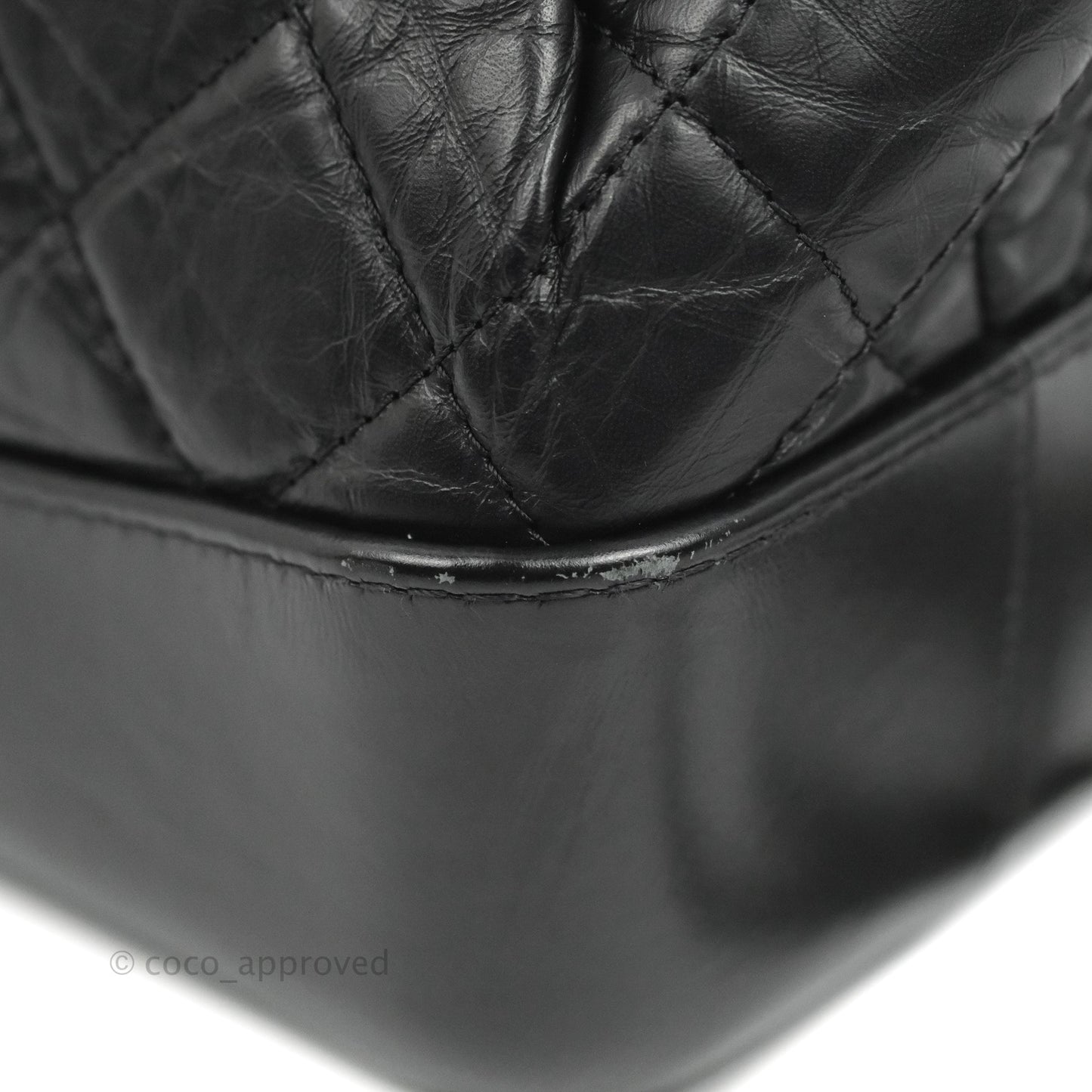 Chanel Medium Gabrielle Backpack Black Aged Calfskin