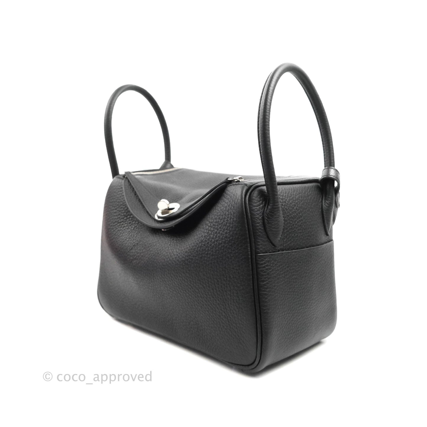 Hermès Lindy 26 Black Taurillon Clemence Palladium Hardware