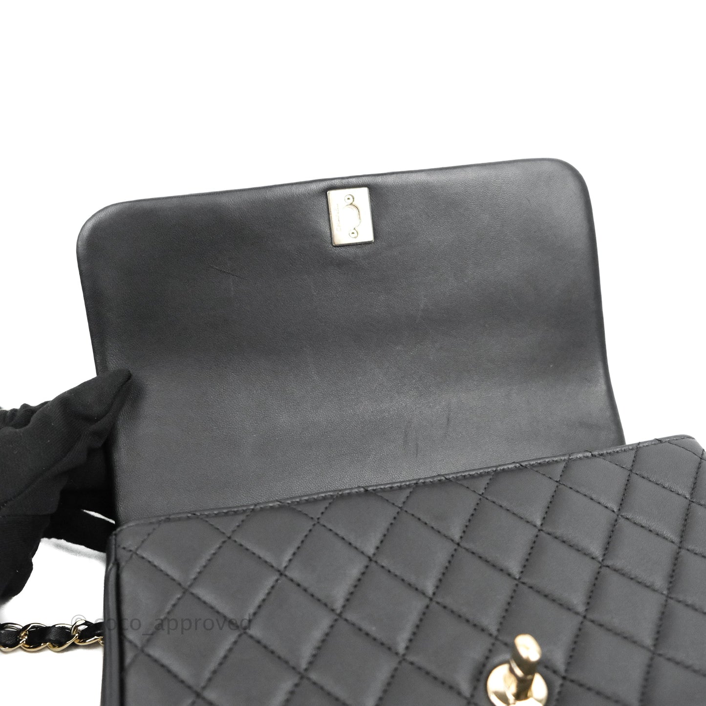 Chanel Quilted Small Citizen Chic Flap Black Lambskin Gold Hardware