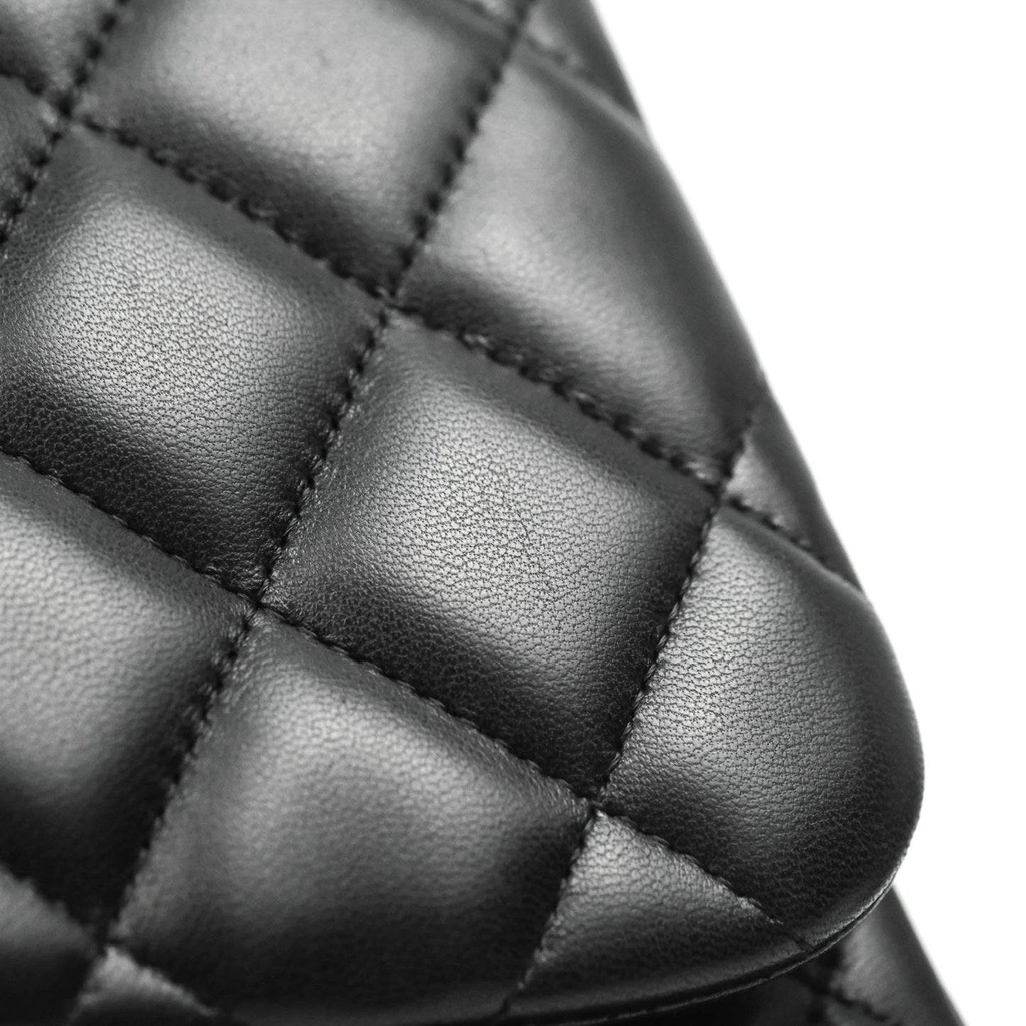 Chanel Jumbo Double Flap Black Lambskin Silver Hardware⁣⁣