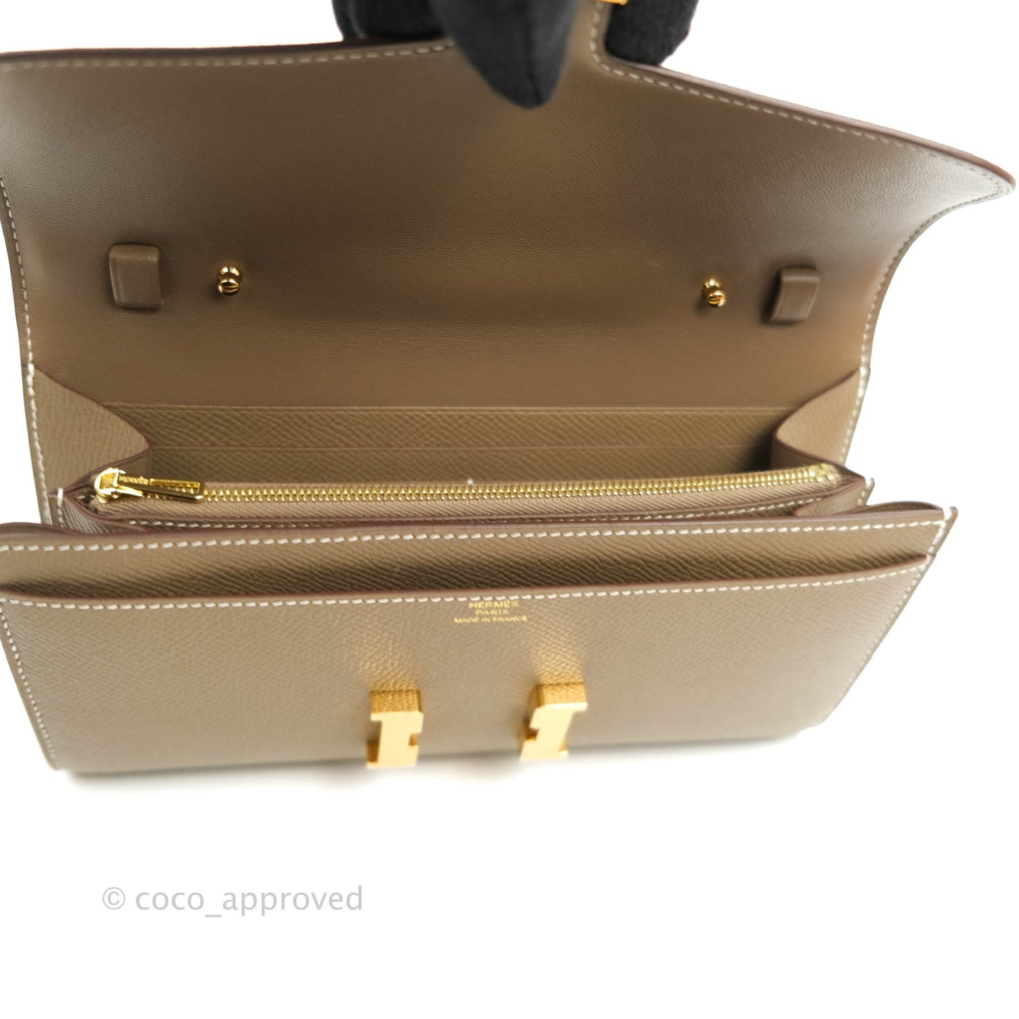 Hermès Constance Long To Go Wallet Epsom Gold Hardware