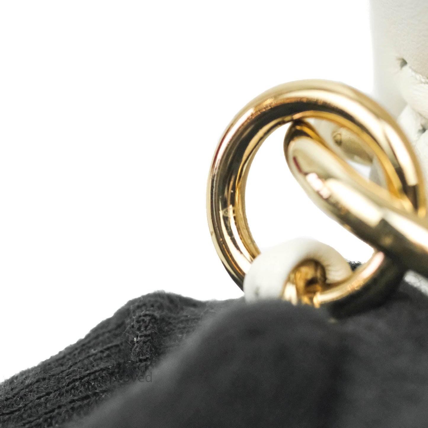 Chanel Circular Handle Zip Around Vanity Case White Calfskin Gold Hardware 20S