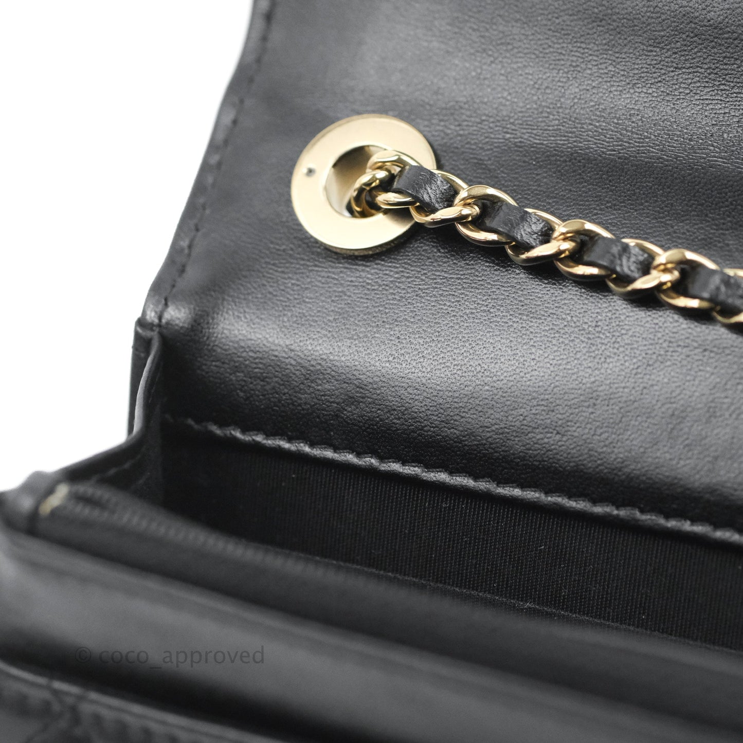 Chanel Trendy CC WOC Black Lambskin Gold Hardware