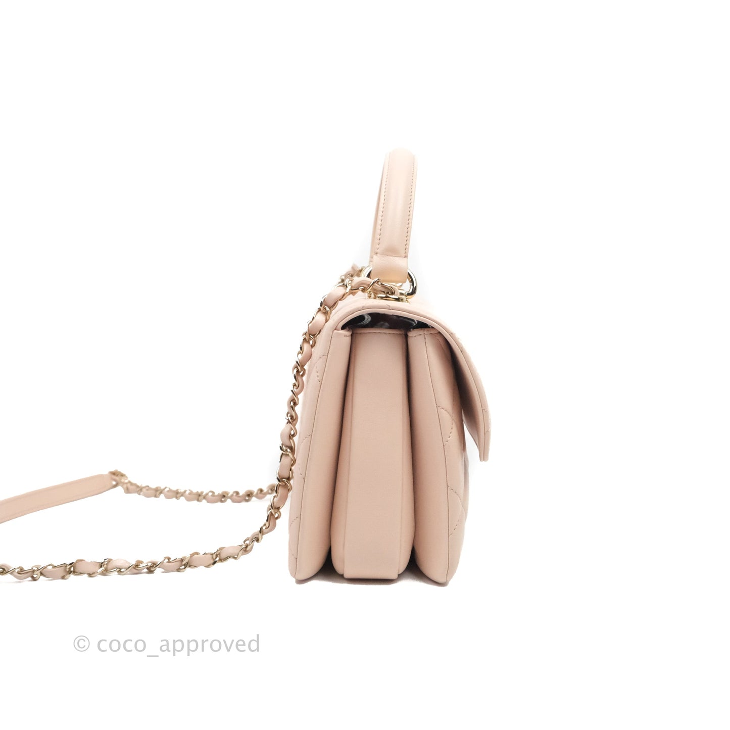 Chanel Small Trendy CC Light Pink Lambskin Gold Hardware