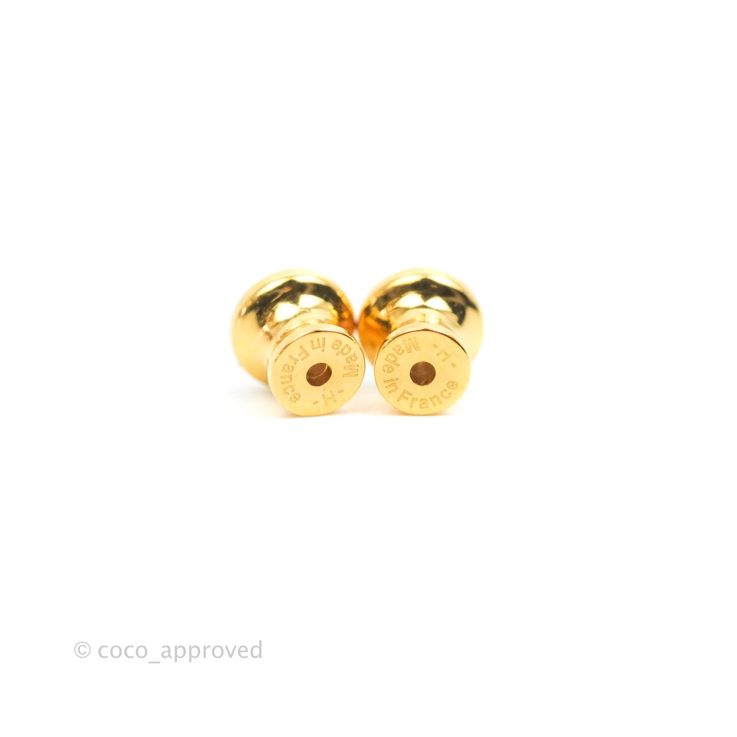 Hermès Pop H Earrings Black Gold Hardware