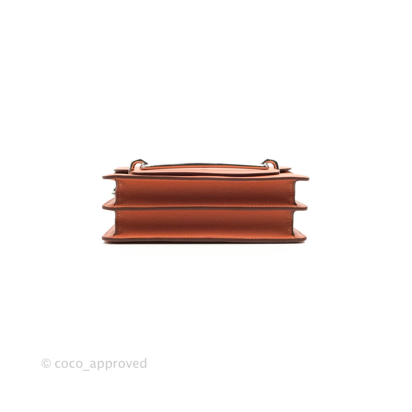 Hermès Roulis Mini 18 Blush Rose Jaipur Evercolor Palladium Hardware