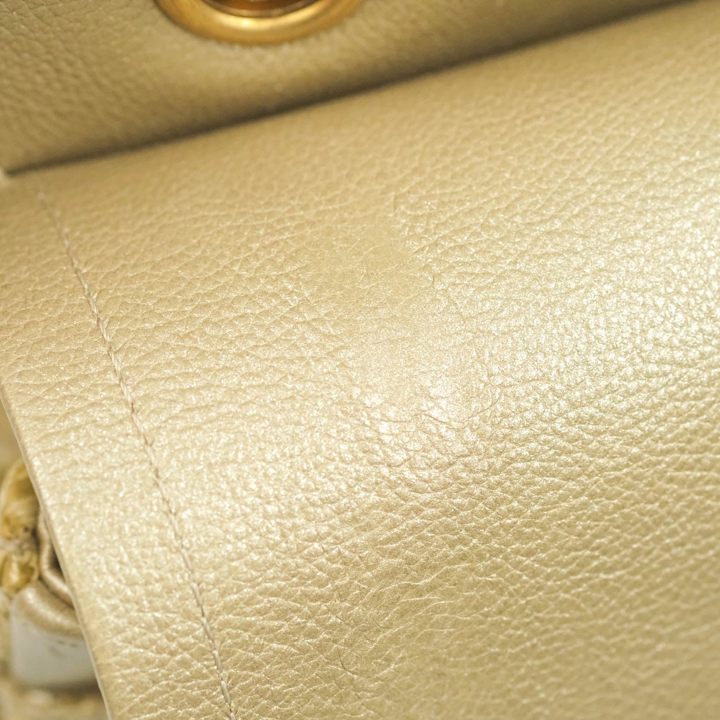 Chanel Classic M/L Medium Double Flap Woven Reed Aged Gold Hardware