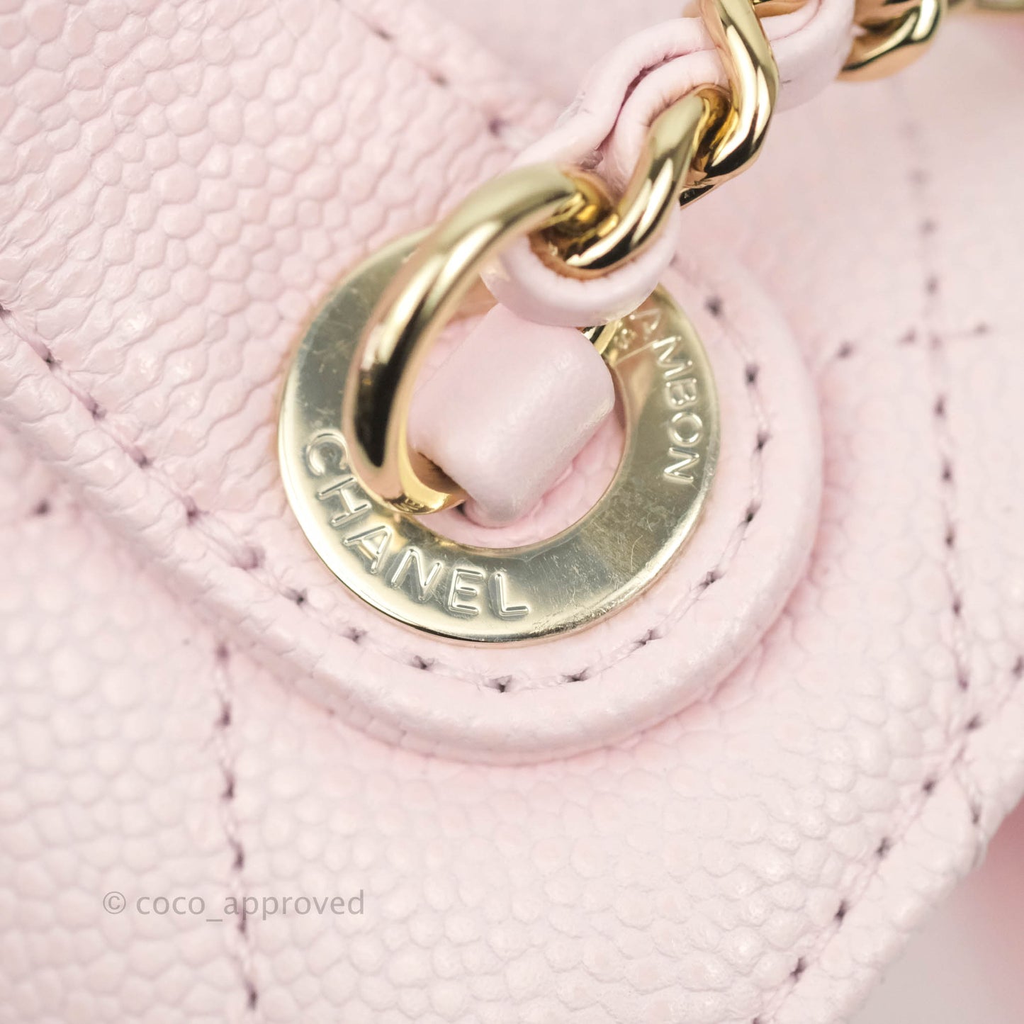 Chanel Quilted Small Business Affinity Flap Pink Caviar Gold Hardware