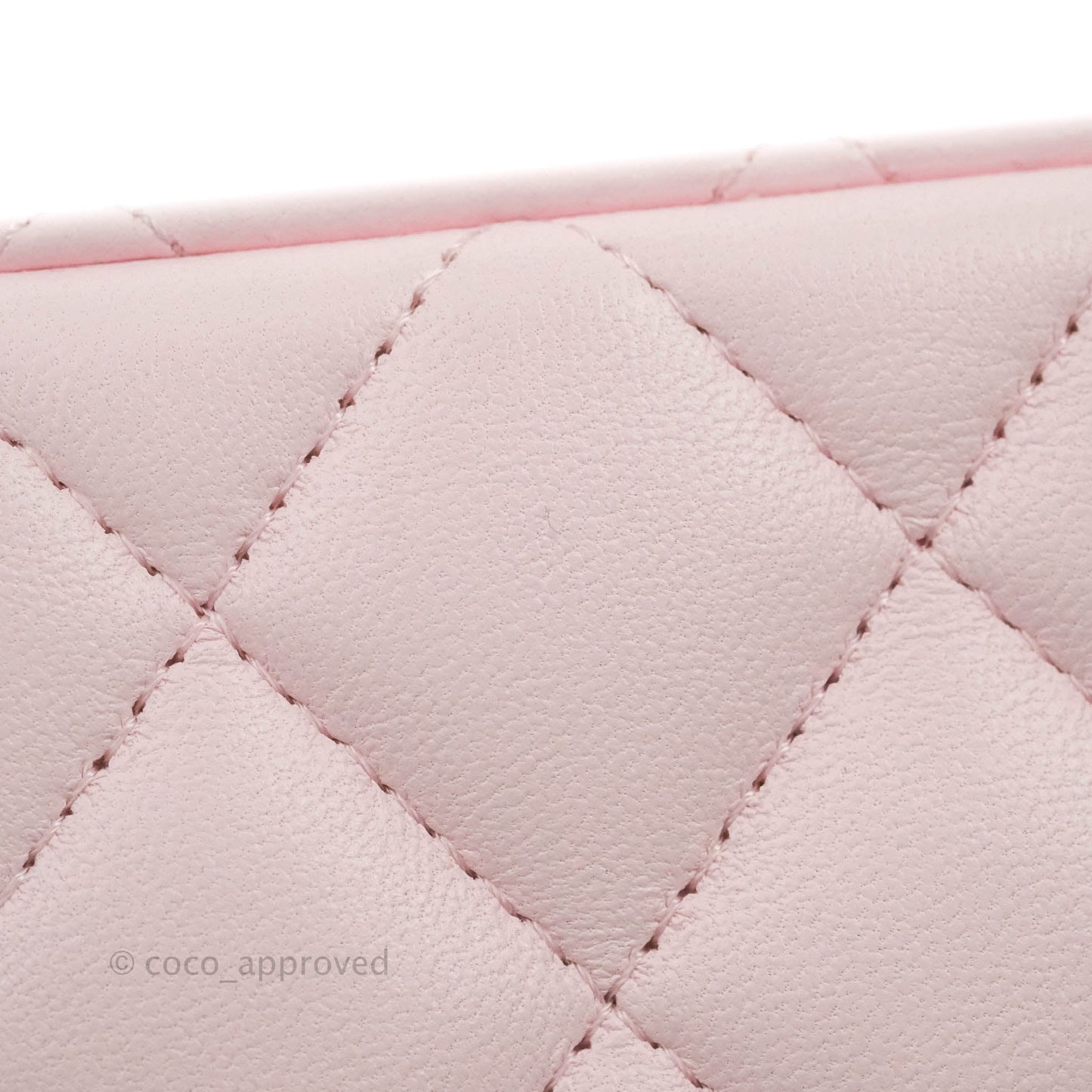 Chanel Top Handle Vanity with Chain Light Pink Lambskin Gold Hardware