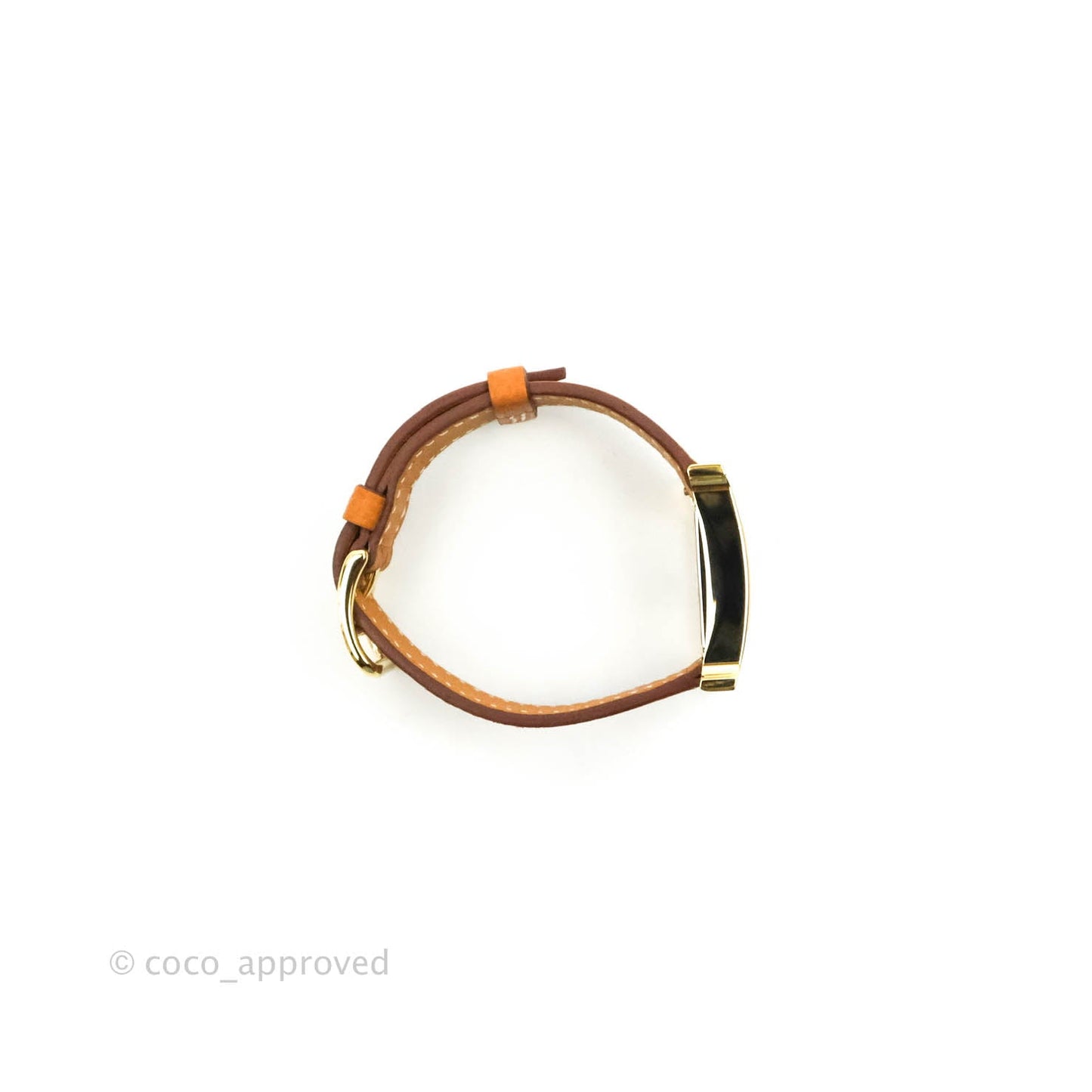 Hermès Heure H PM Watch Gold Epsom Gold Hardware