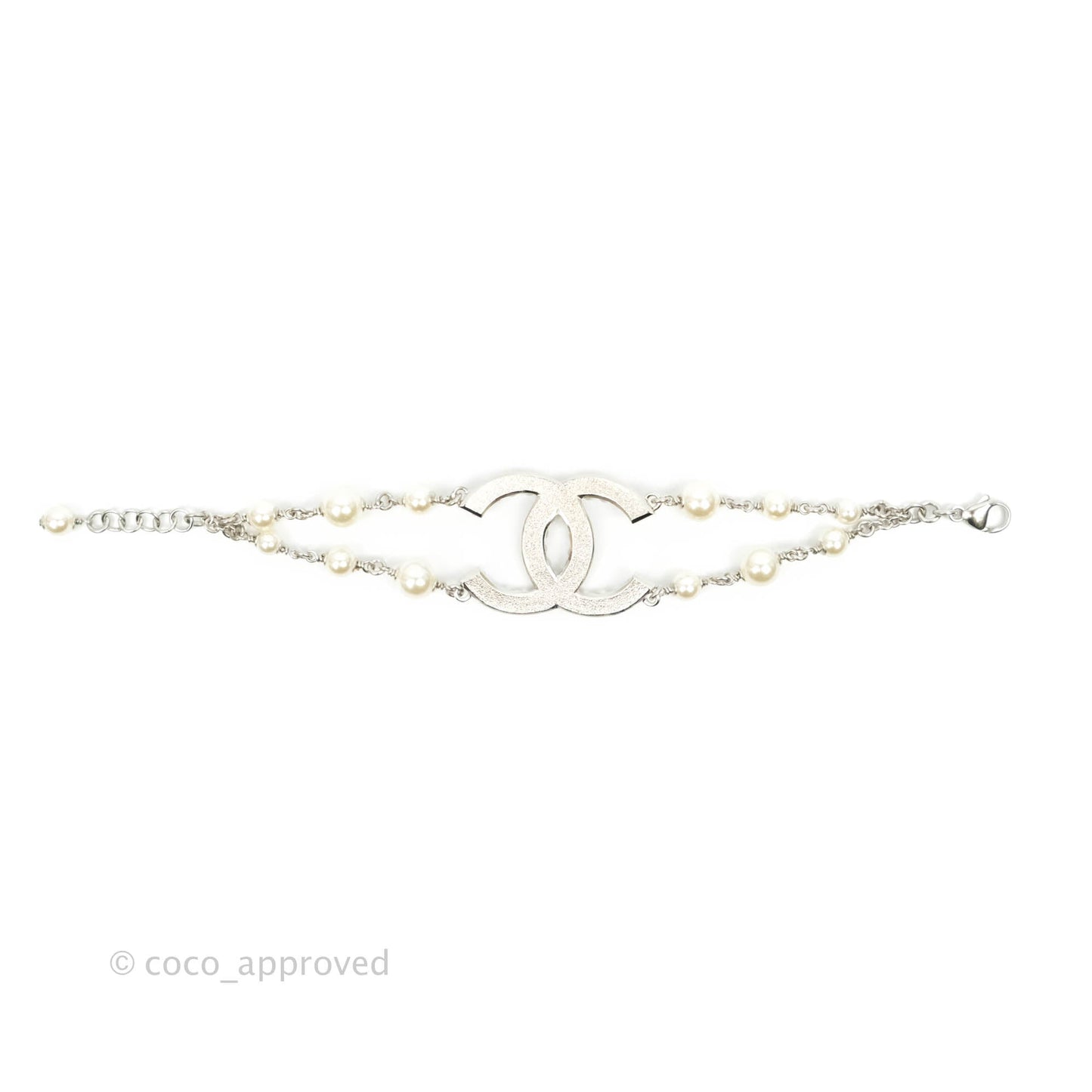 Chanel CC Pearl Crystal Bracelet 19K