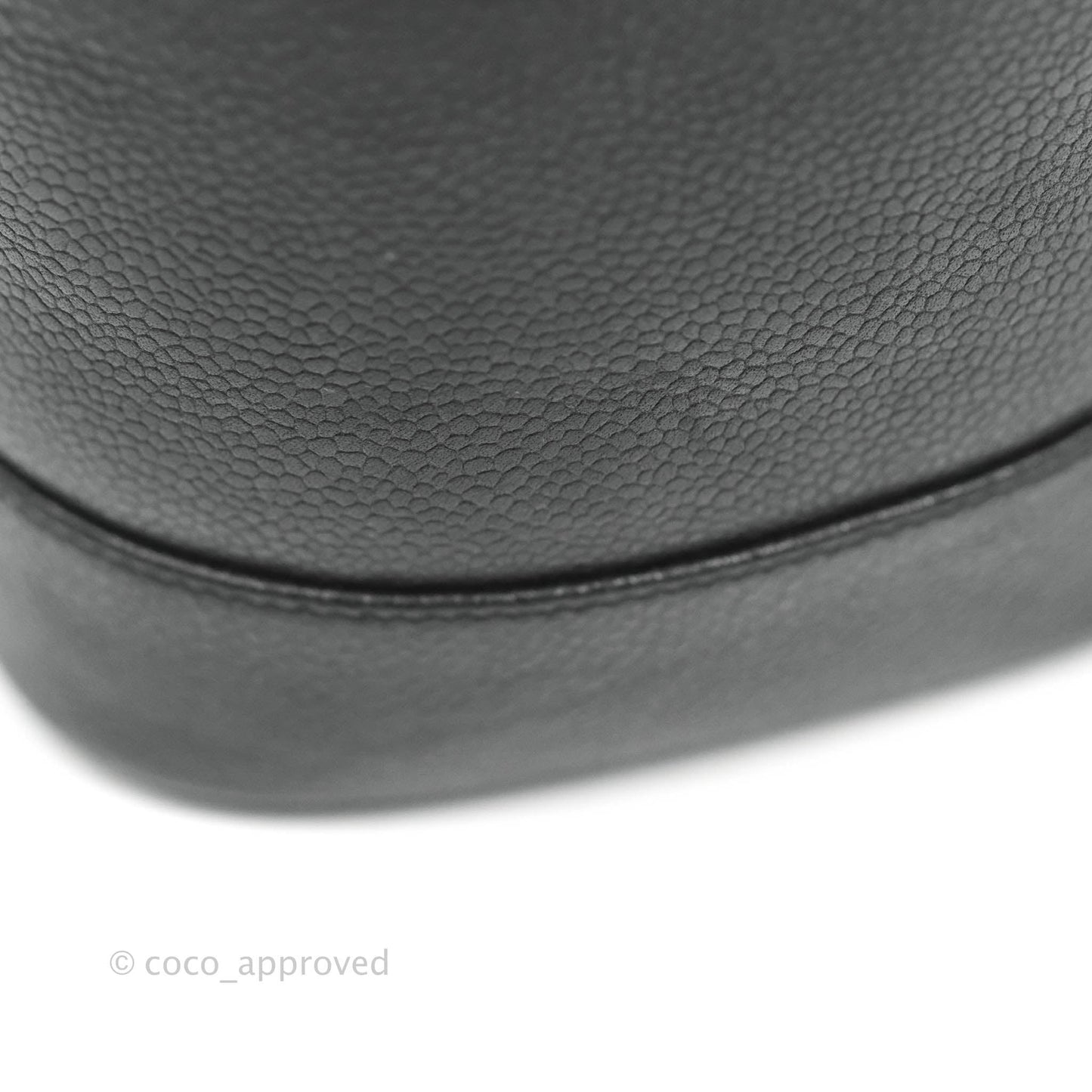 Chanel Vintage Vanity Case Black Caviar Gold Hardware