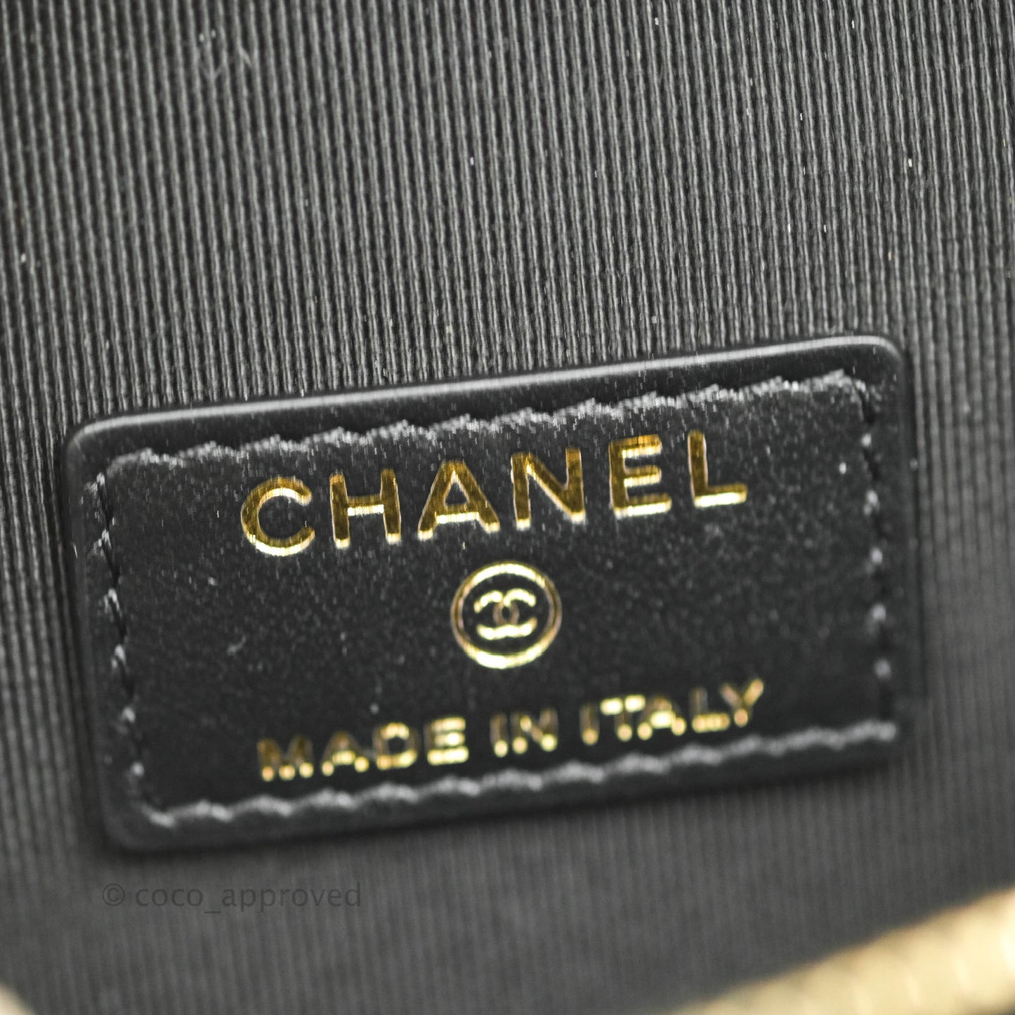 Chanel Quilted Small Handle With Care Vanity Case With Chain Black Caviar Gold Hardware