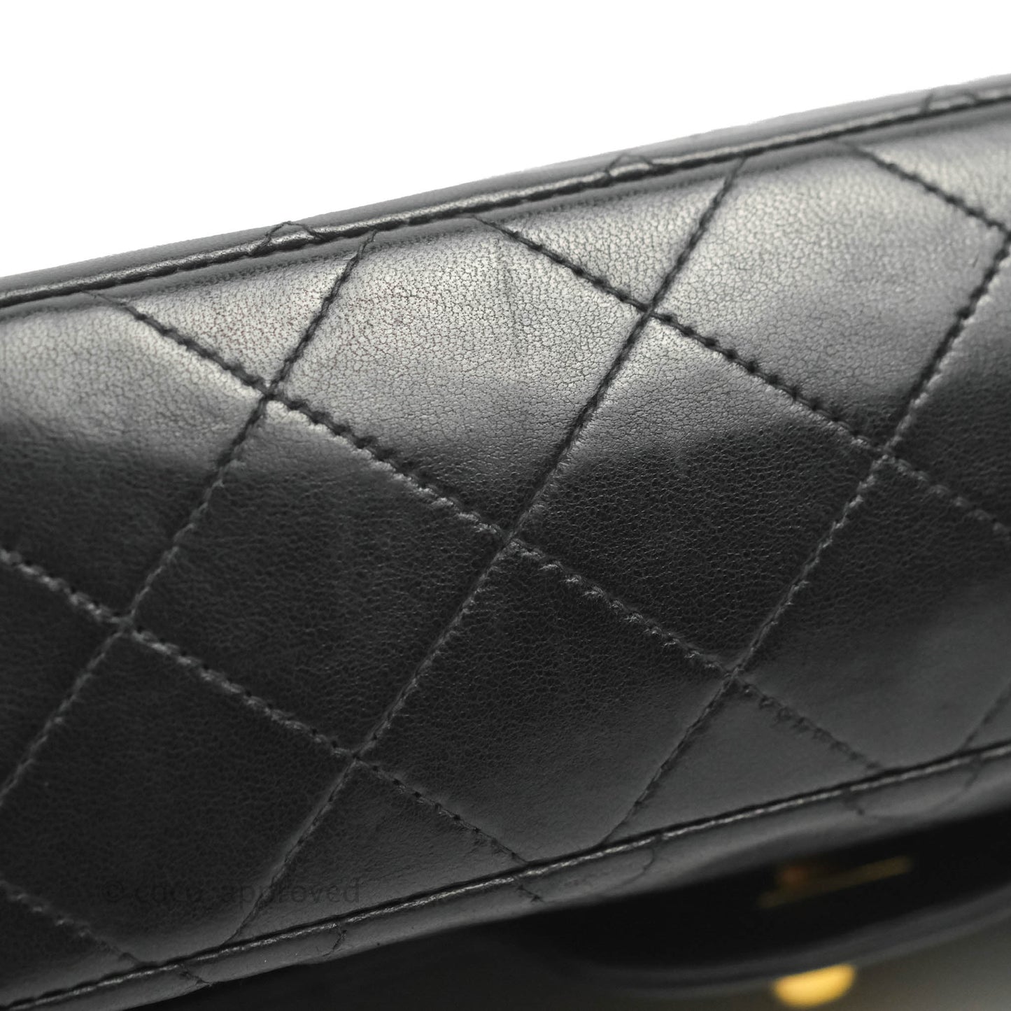 Chanel Classic Vintage Small S/M Flap Black Lambskin 24K Gold Hardware