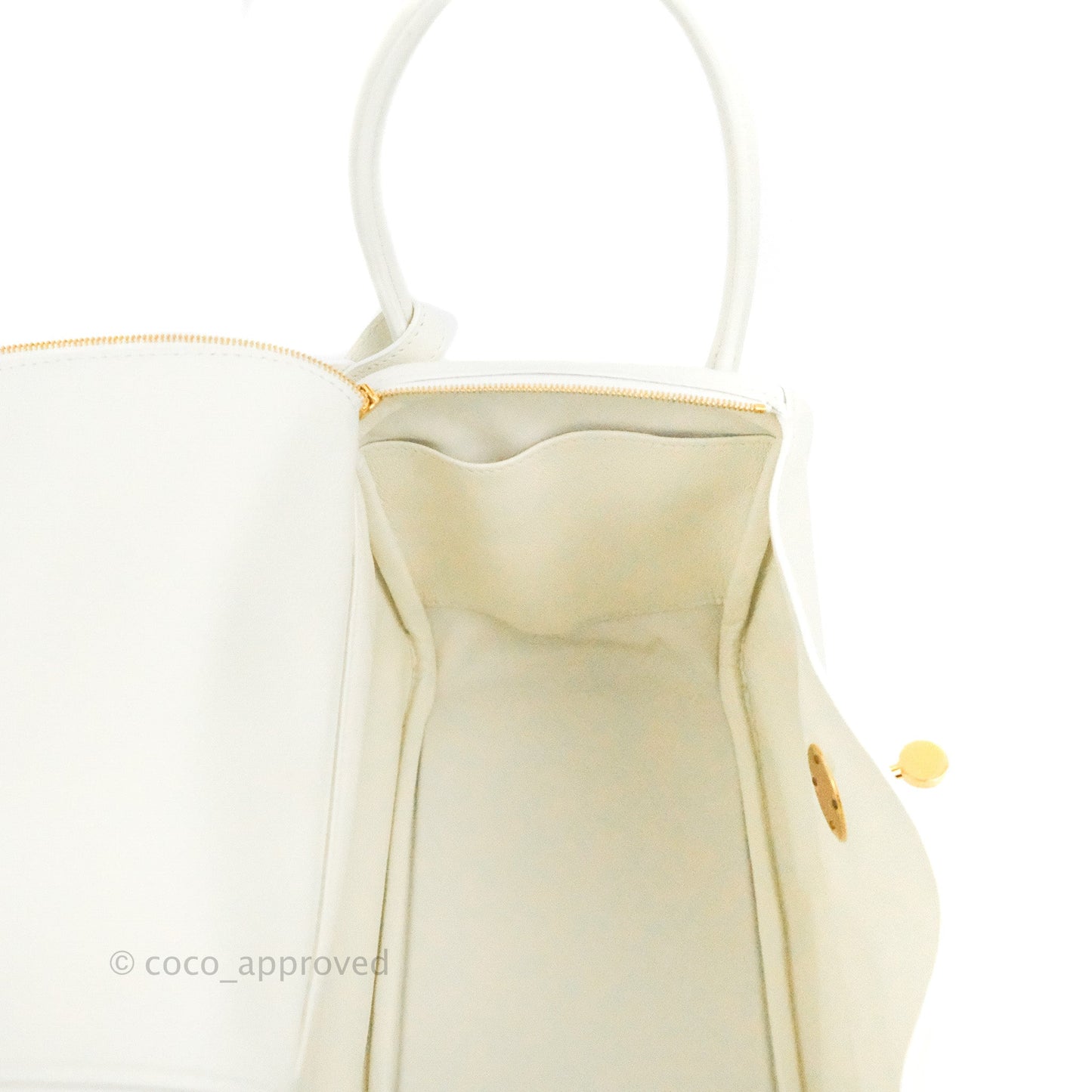 Hermès Lindy 26 Evercolor Blanc Gold Hardware