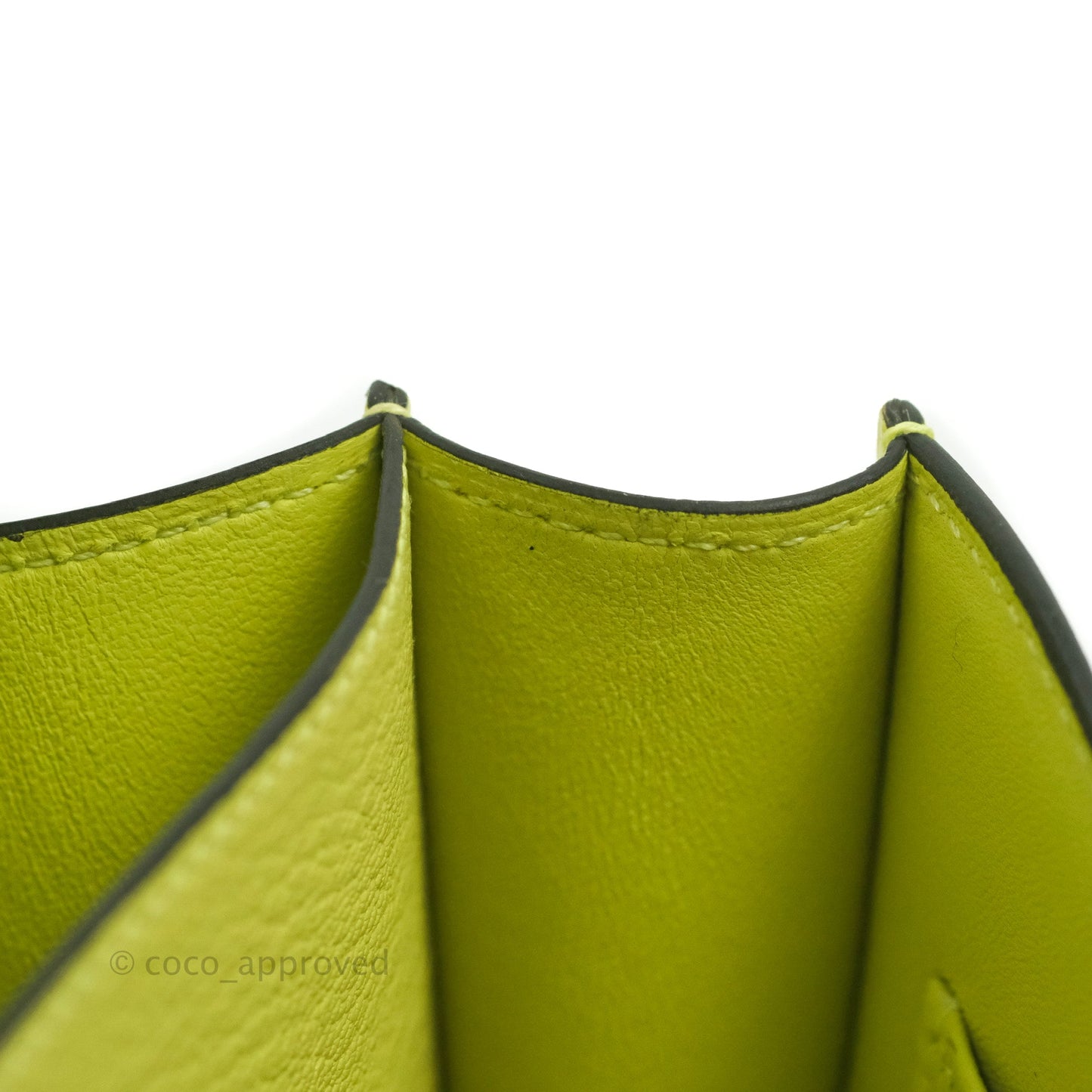 Hermès Constance Mini 18cm R9 Jaune Bourgeon Chevre Mysore Palladium Hardware