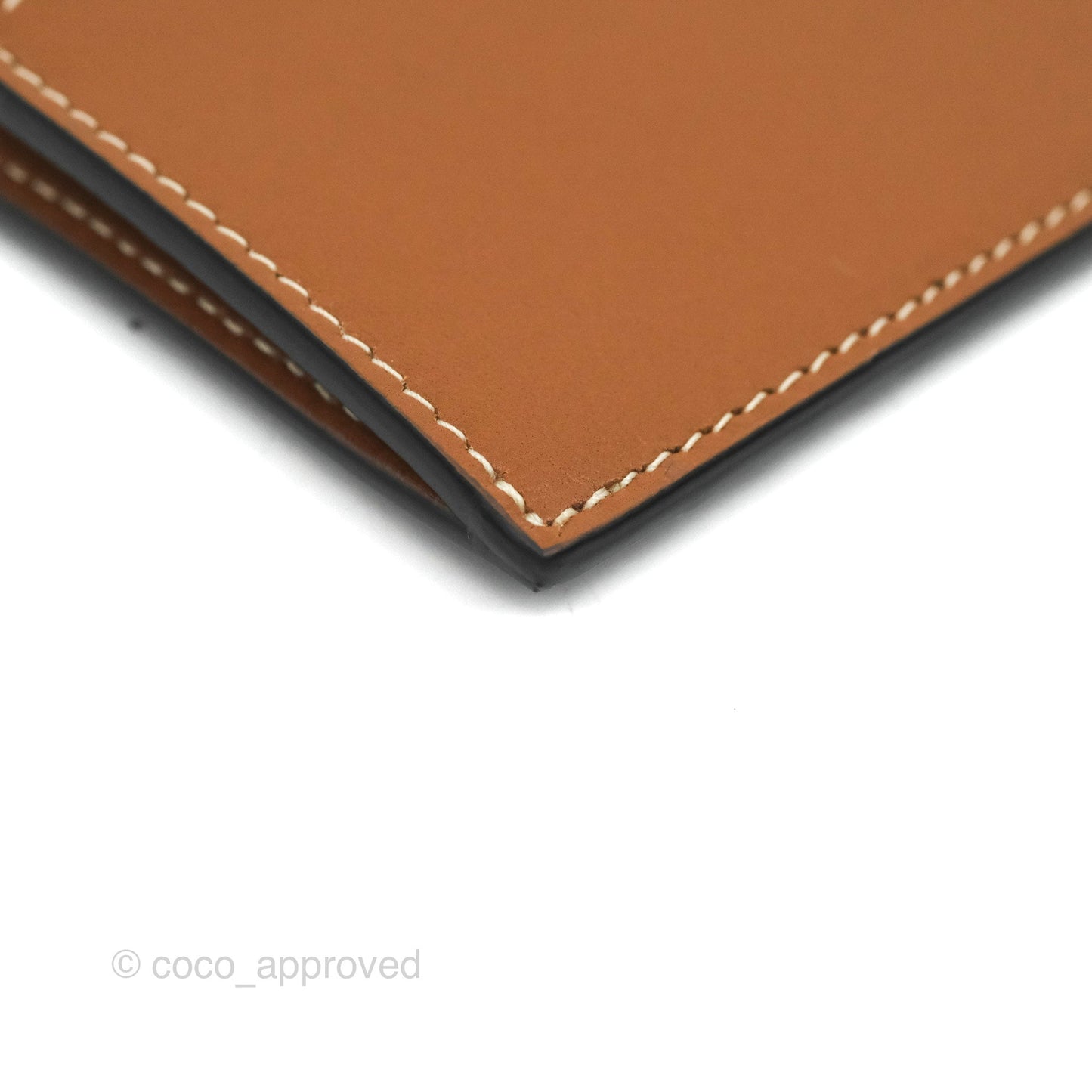 Celine Zipped Card Holder Triomphe Canvas Tan Lambskin