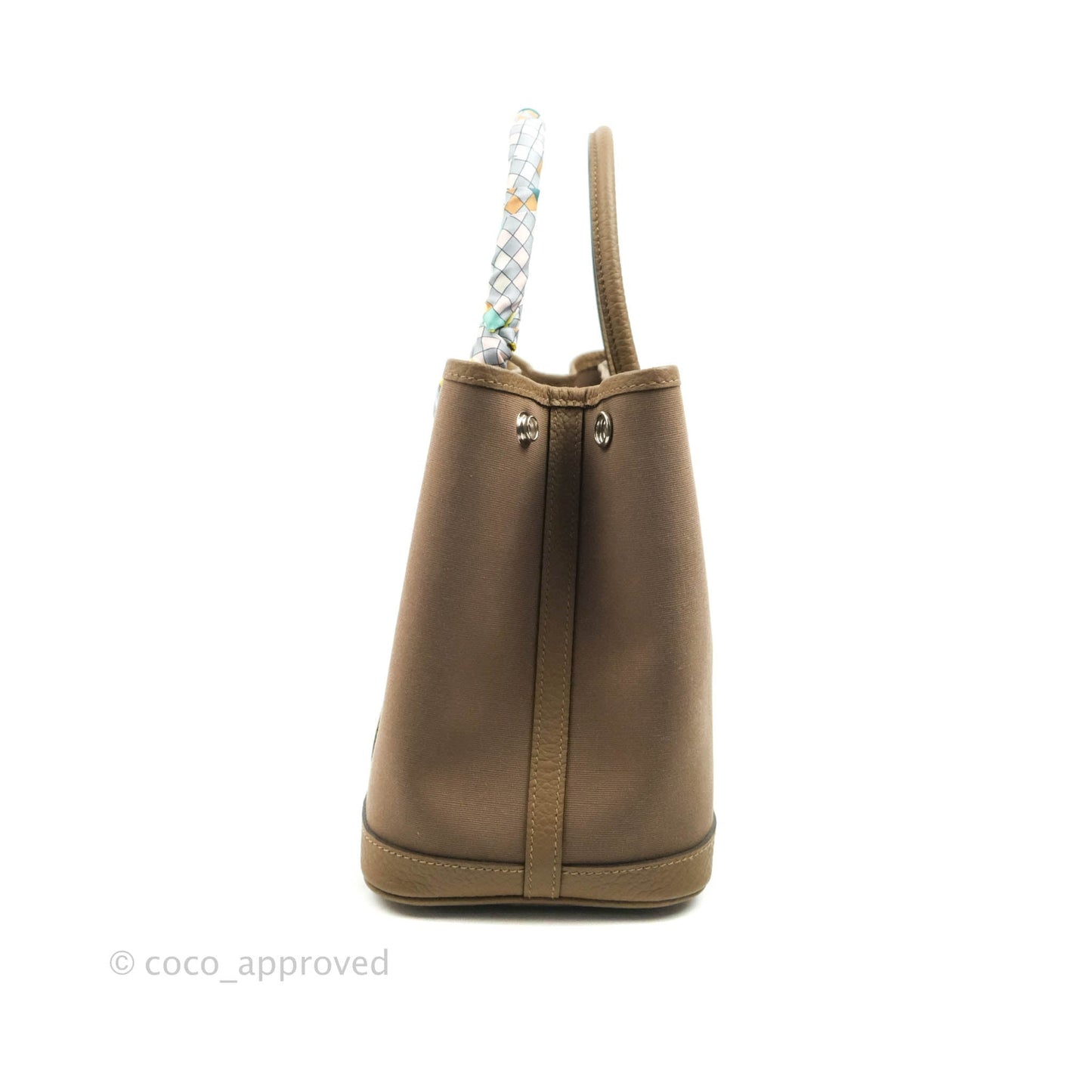 Hermès Garden Party 30 Canvas Brown