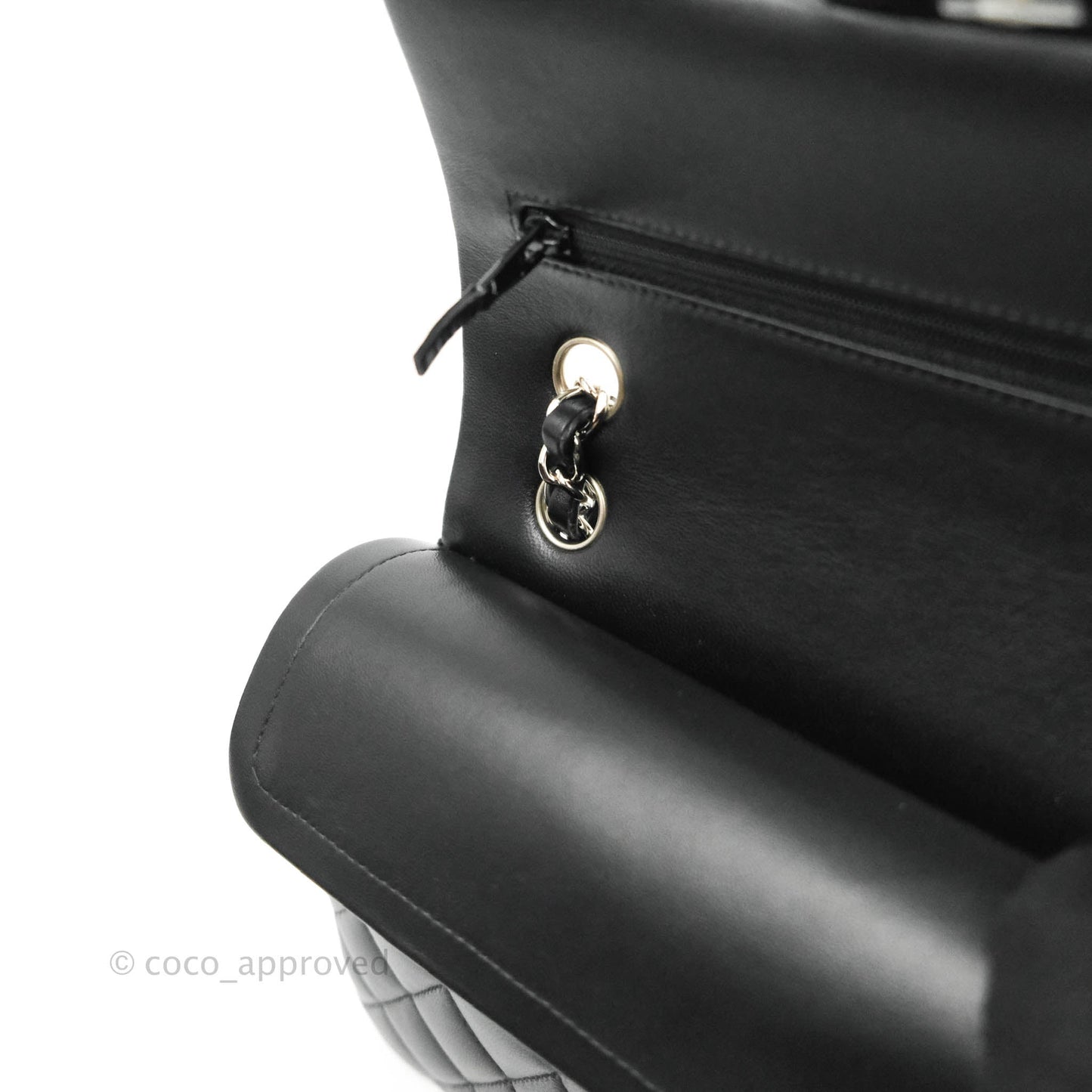 Chanel Small S/M Classic Flap Black Lambskin Silver Hardware