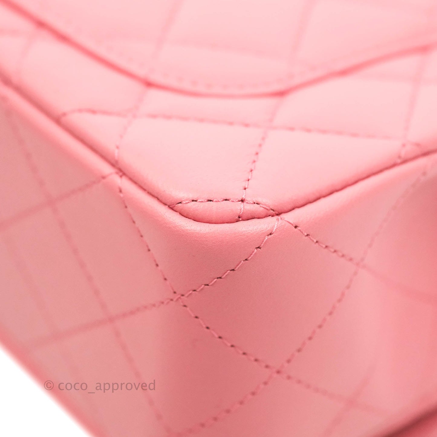 Chanel Top Handle Mini Rectangular Flap Bag Pink Lambskin Gold Hardware