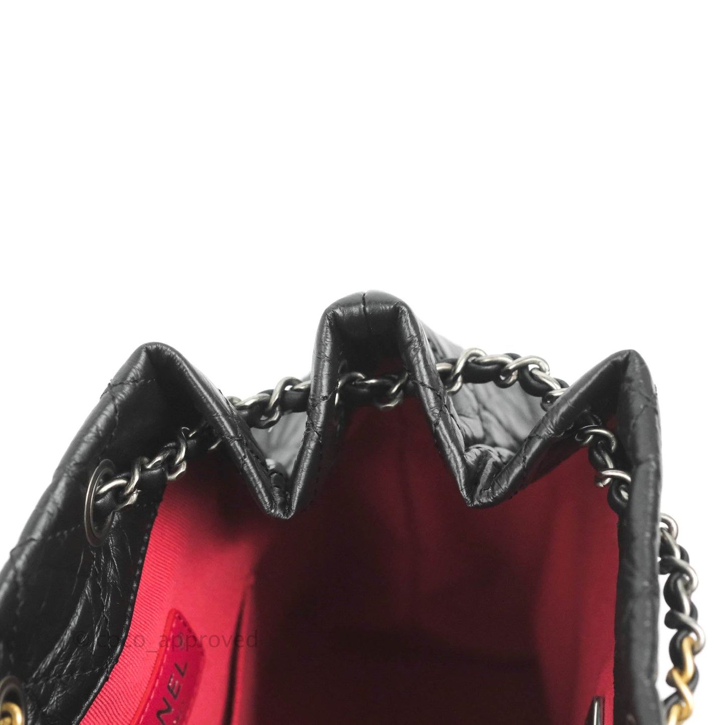 Chanel Small Gabrielle Backpack Black Aged Calfskin