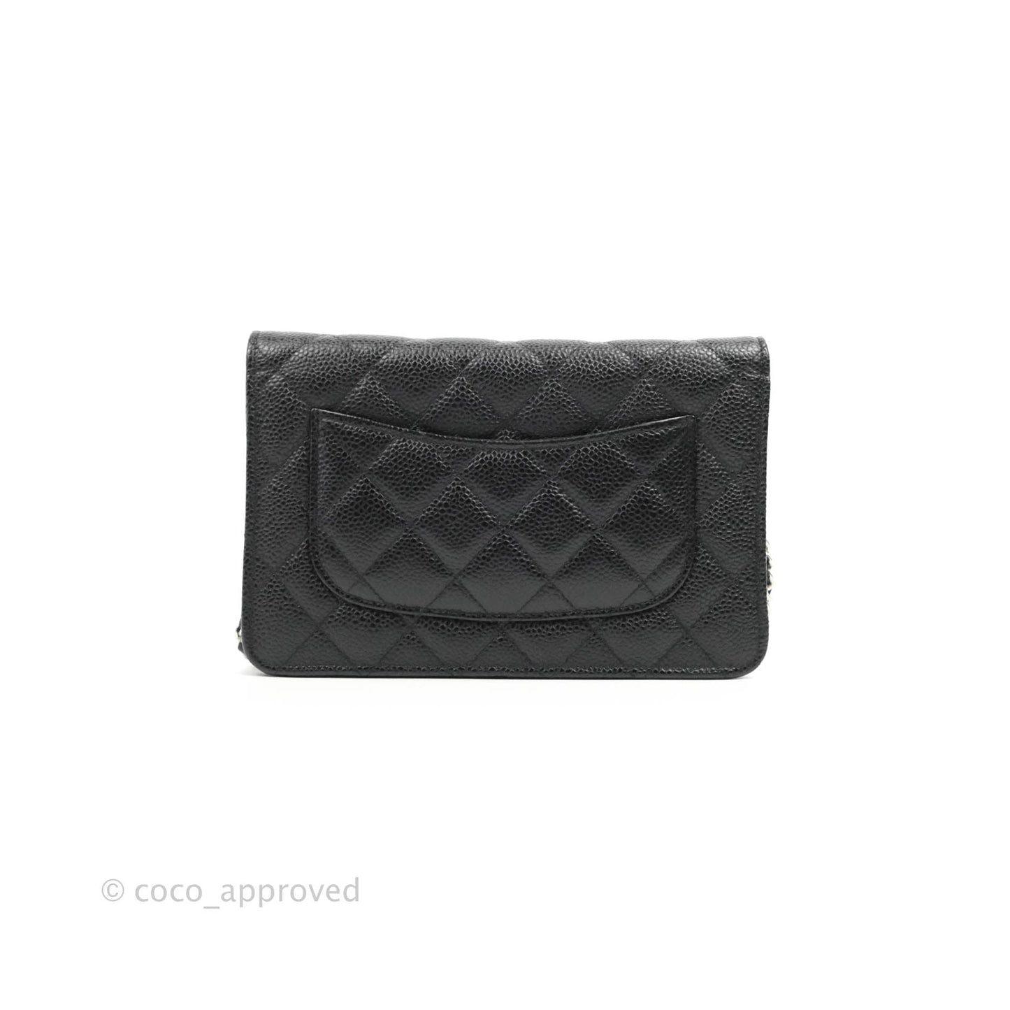 Chanel Quilted Classic WOC Black Caviar Silver Hardware