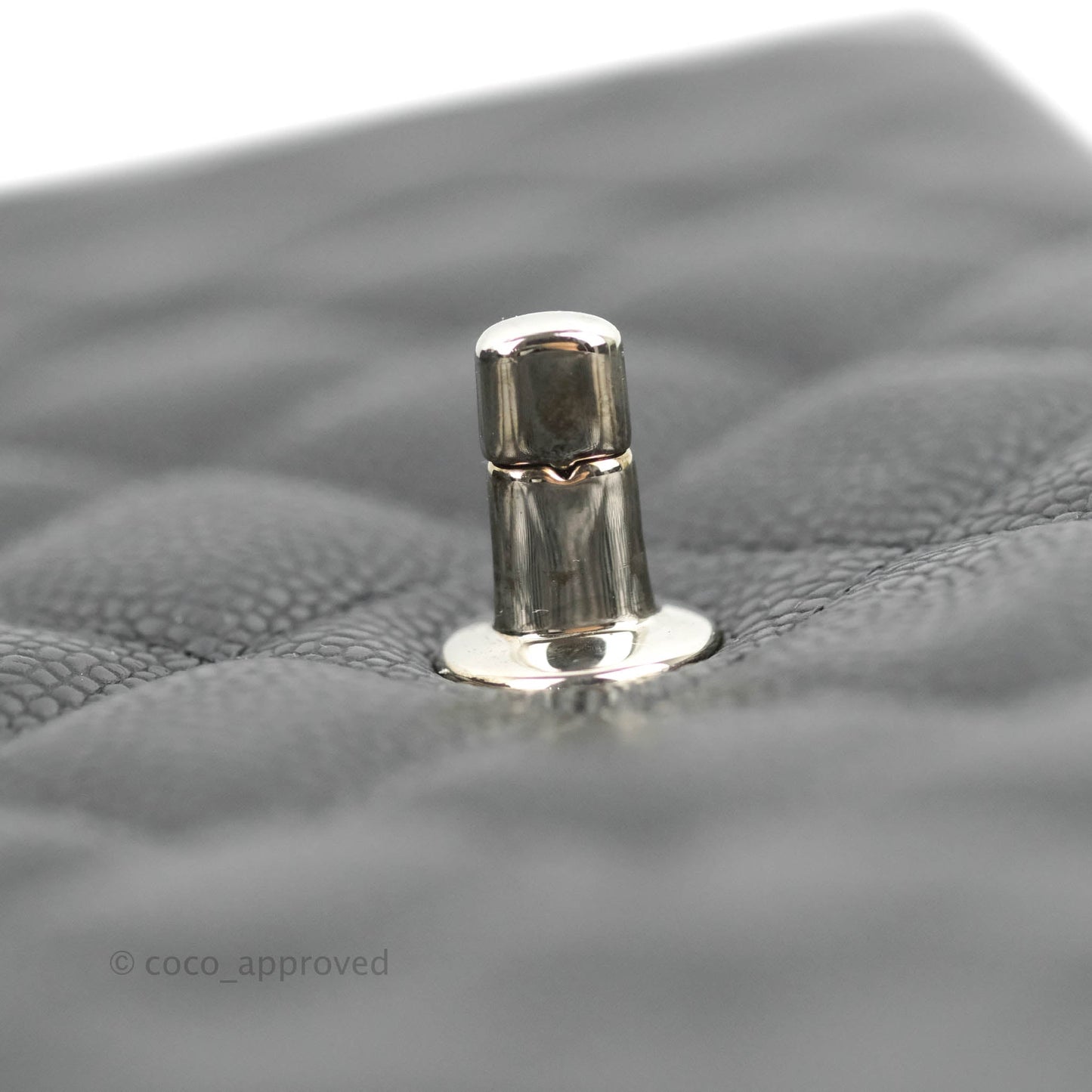 Chanel Single Flap Maxi Caviar Black Silver Hardware