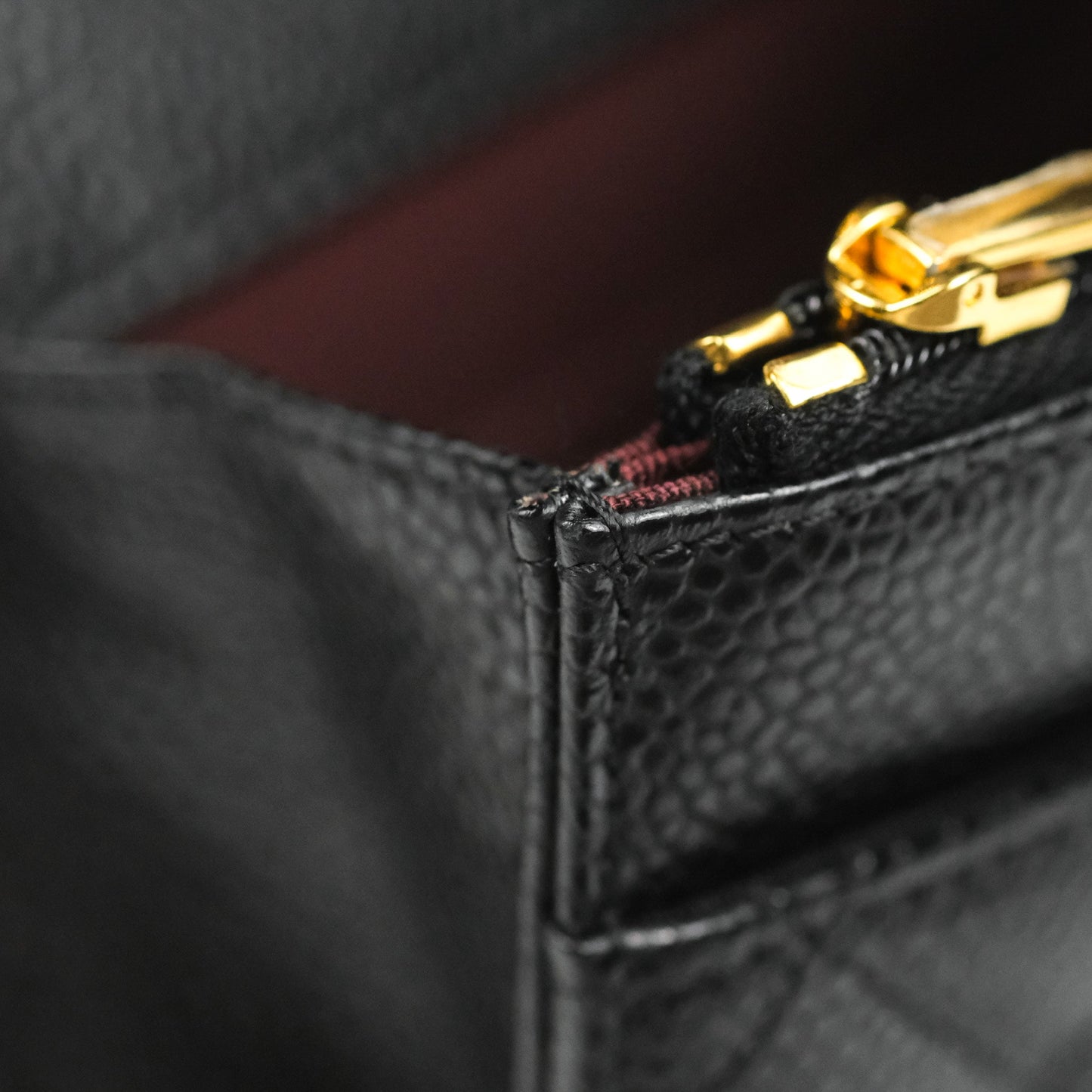 Chanel Quilted CC Chain Wallet on Chain WOC Black Caviar Gold Hardware