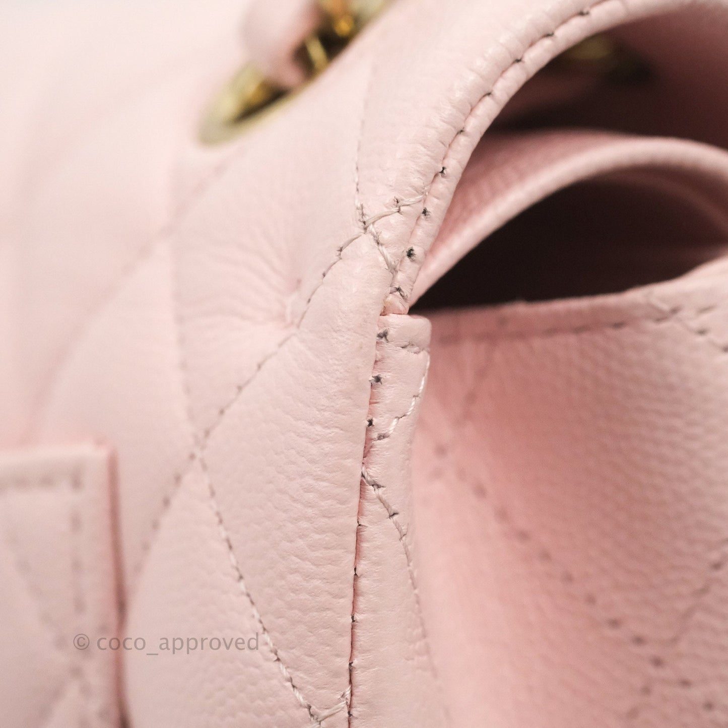 Chanel Classic Small S/M Flap Pink Caviar Gold Hardware 22S
