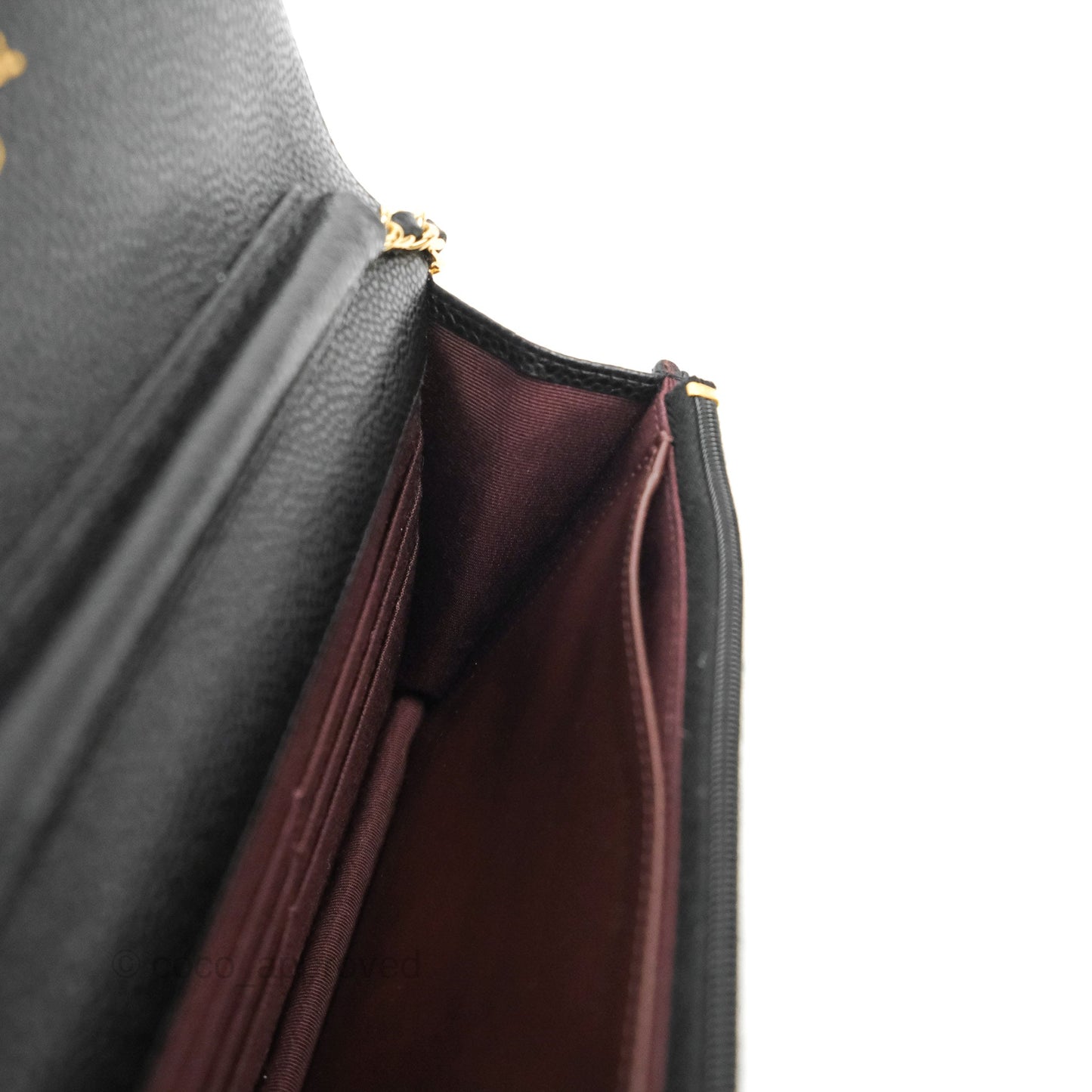 Chanel Quilted Classic WOC Black Caviar Gold Hardware