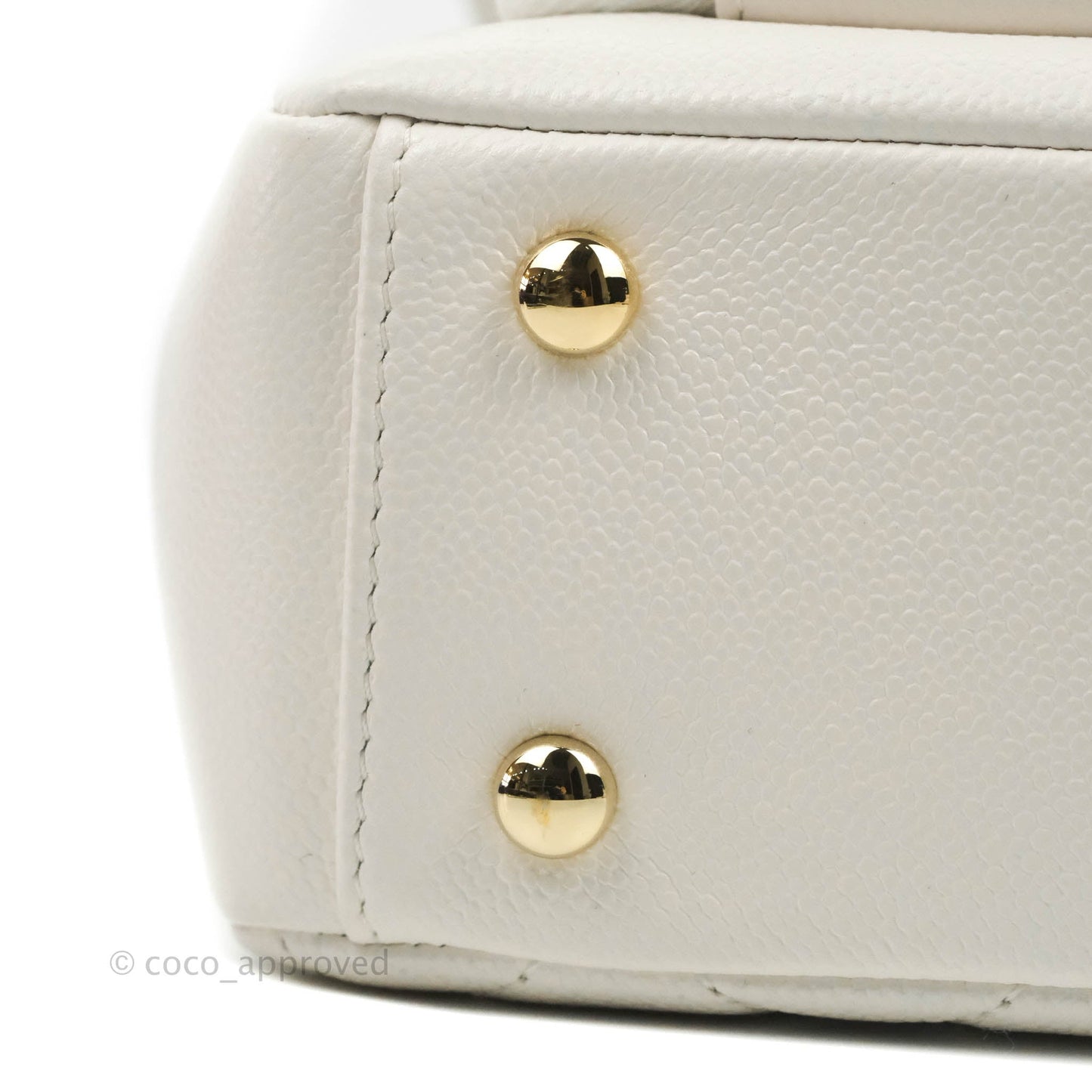 Chanel Quilted Small Business Affinity Flap White Caviar Gold Hardware