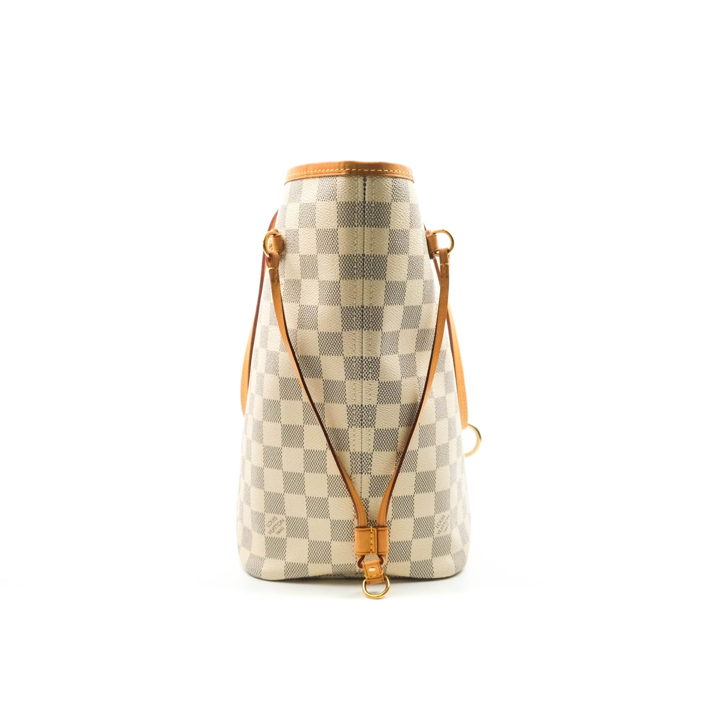 LV Neverfull MM Damier Azur Canvas Tote Bag