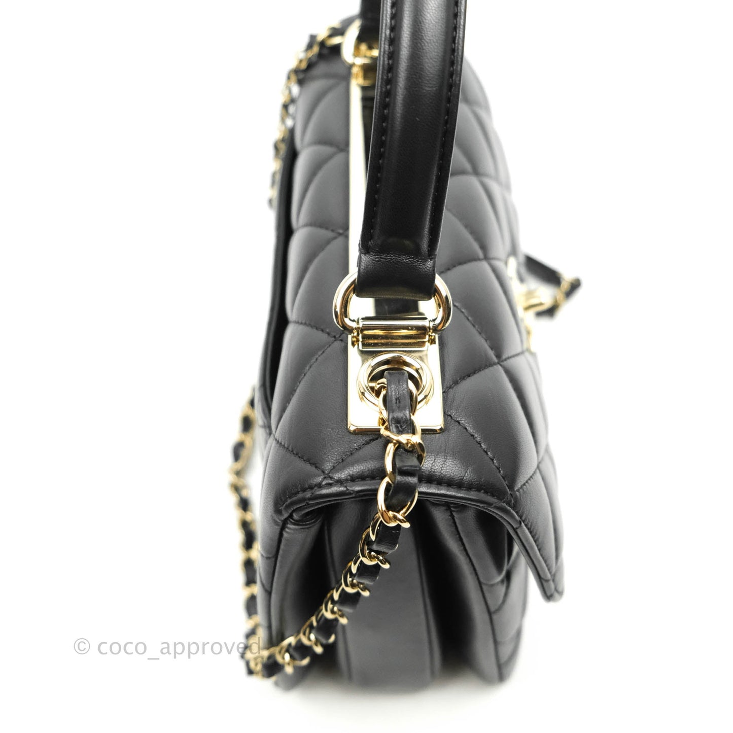 Chanel Trendy CC Small Black Lambskin Gold Hardware