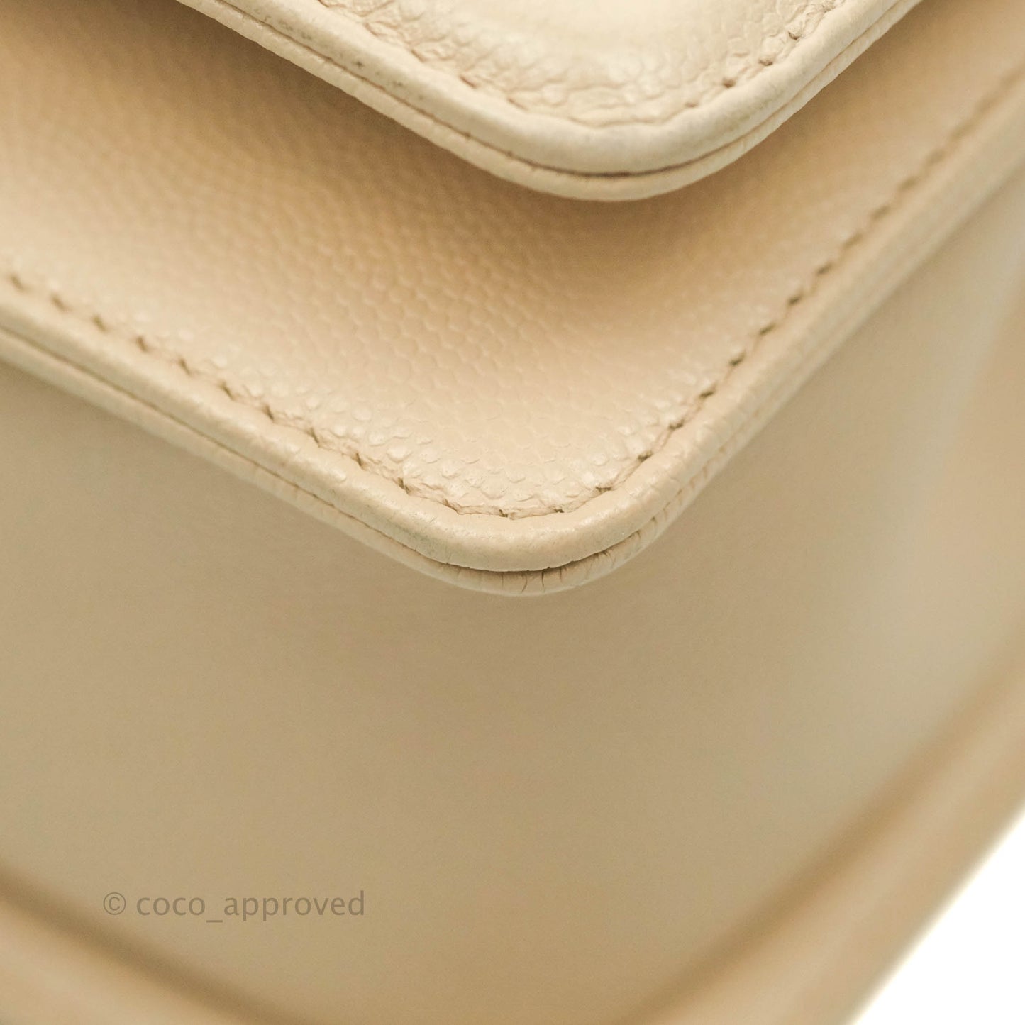 Chanel Chevron Medium Boy Light Pink Beige Caviar Ruthenium Hardware