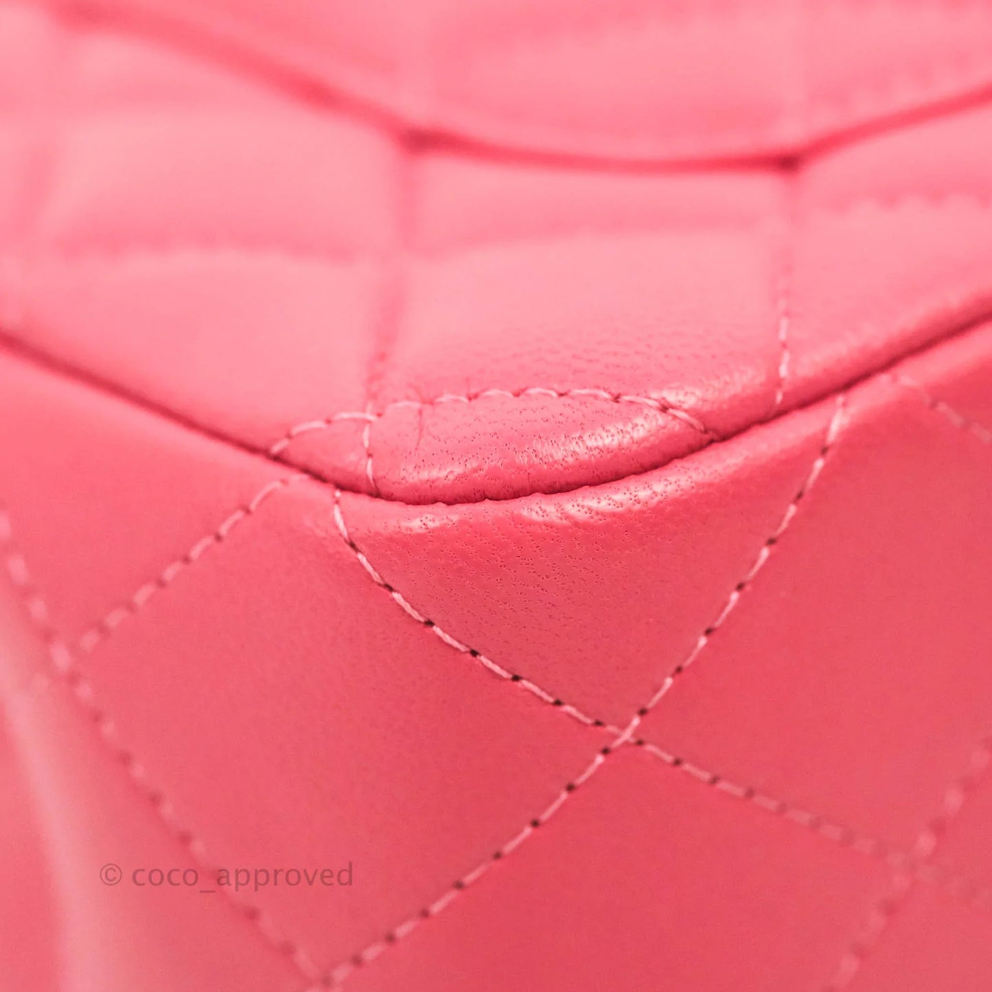 Chanel Quilted Mini Rectangular Flap Pink Lambskin Silver Hardware