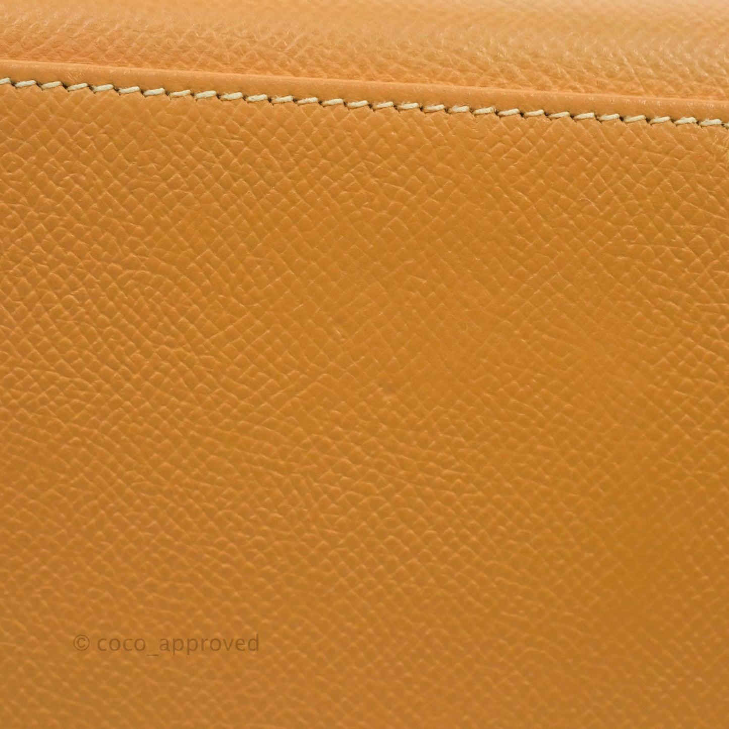 Hermès Vintage Kelly 28 Gold Natural Courchevel Sellier Gold Hardware