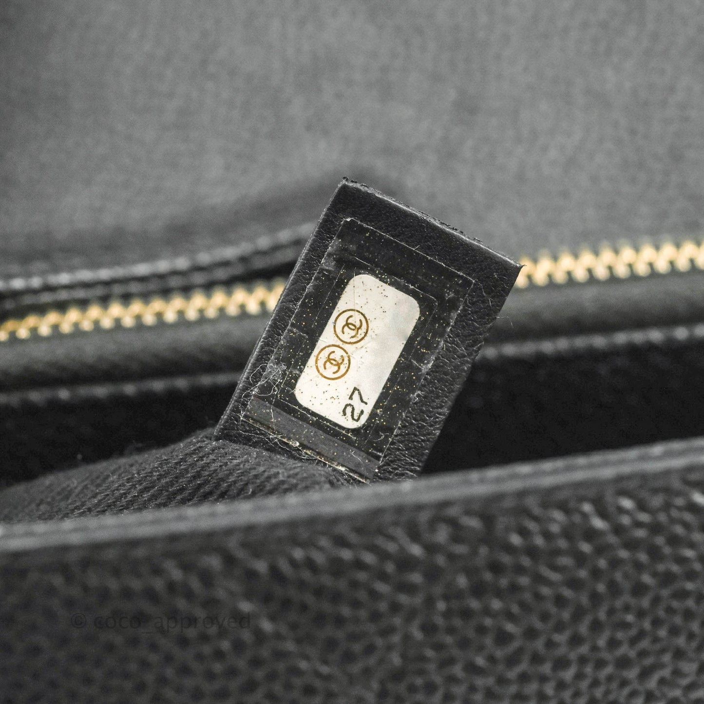 Chanel Small Chic Affinity Grained Calfskin Black Gold Hardware