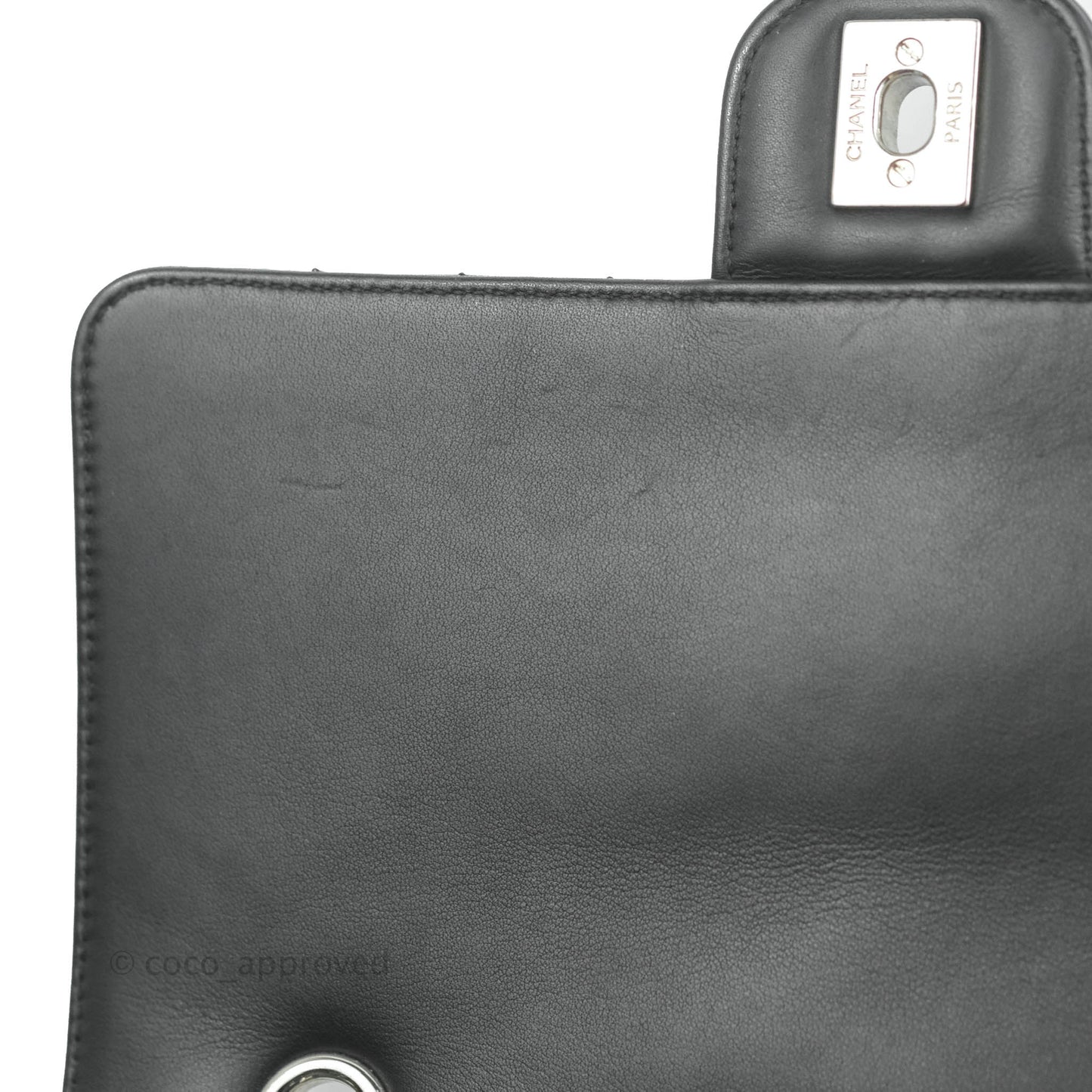 Chanel Medium Chevron Urban Spirit Backpack Black Calfskin Silver Hardware