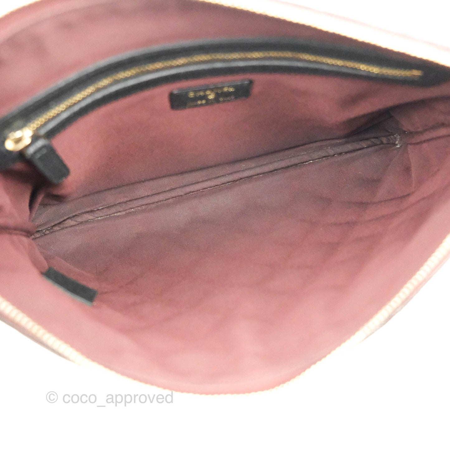 Chanel Medium Quilted O Case Black Caviar Gold Hardware