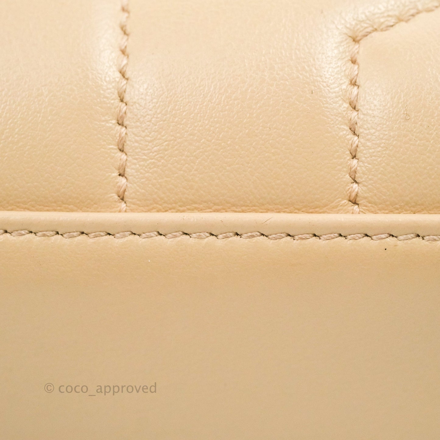 Saint Laurent Loulou Toy Quilted Leather Shoulder Bag Light Beige