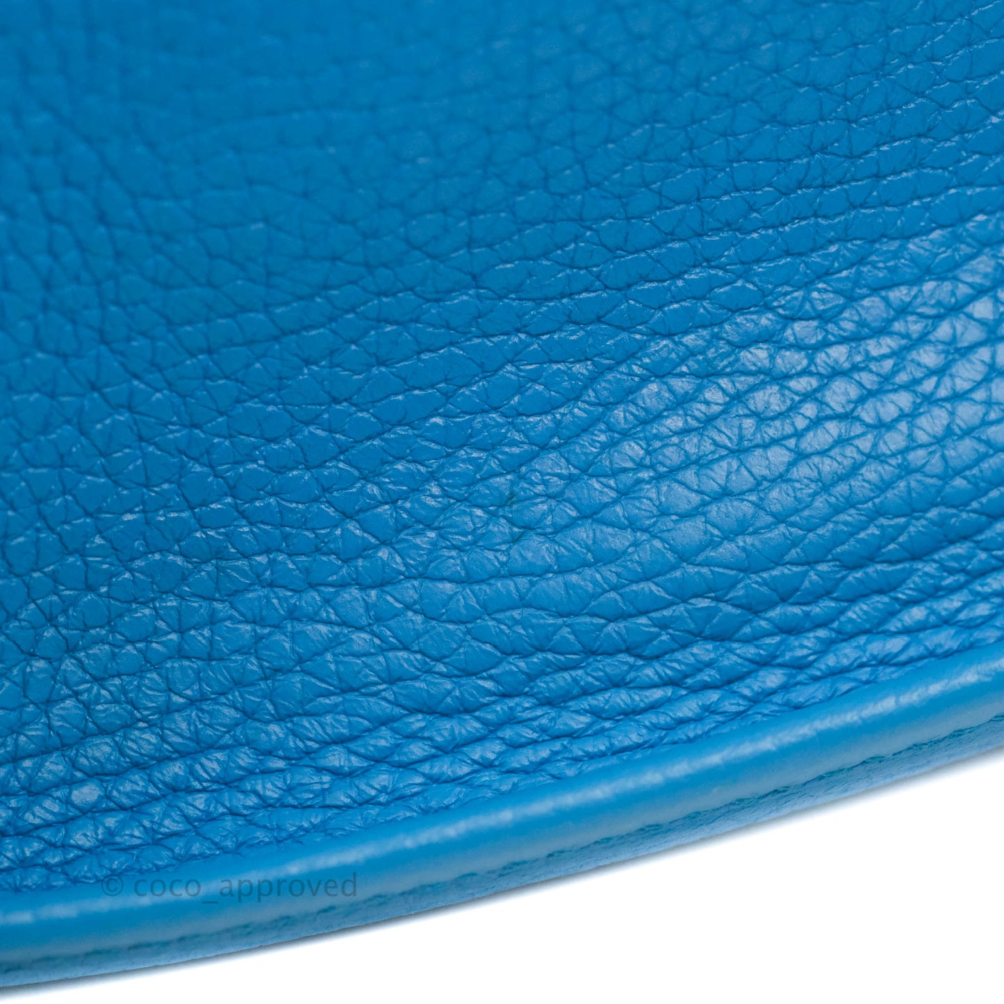 Hermès Mini Evelyne 16 Bleu Zanzibar Clemence Palladium Hardware