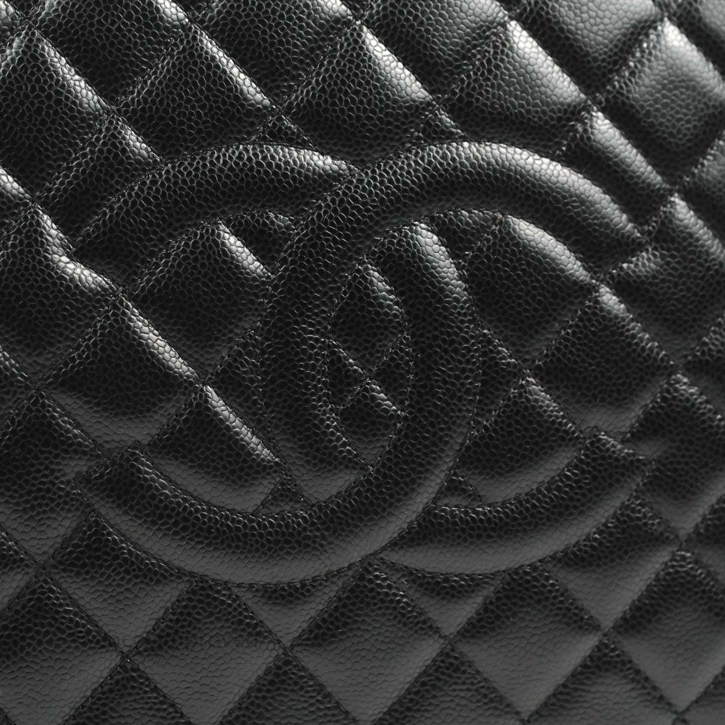 Chanel XL GST Black Caviar Gold Hardware