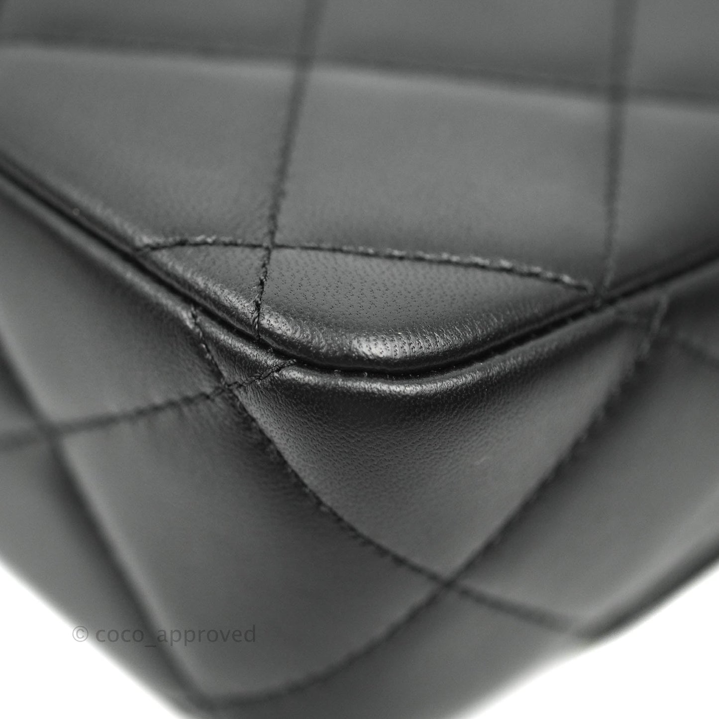 Chanel Quilted My Perfect Mini With Pearl Black Lambskin Gold Hardware