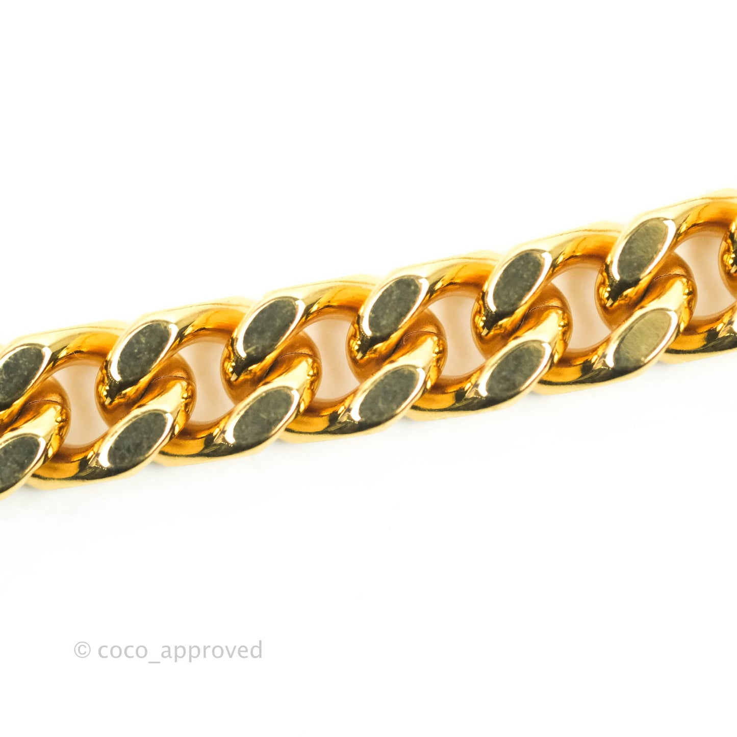 Saint Laurent Wallet on Chain Blue Grained Leather Gold Hardware
